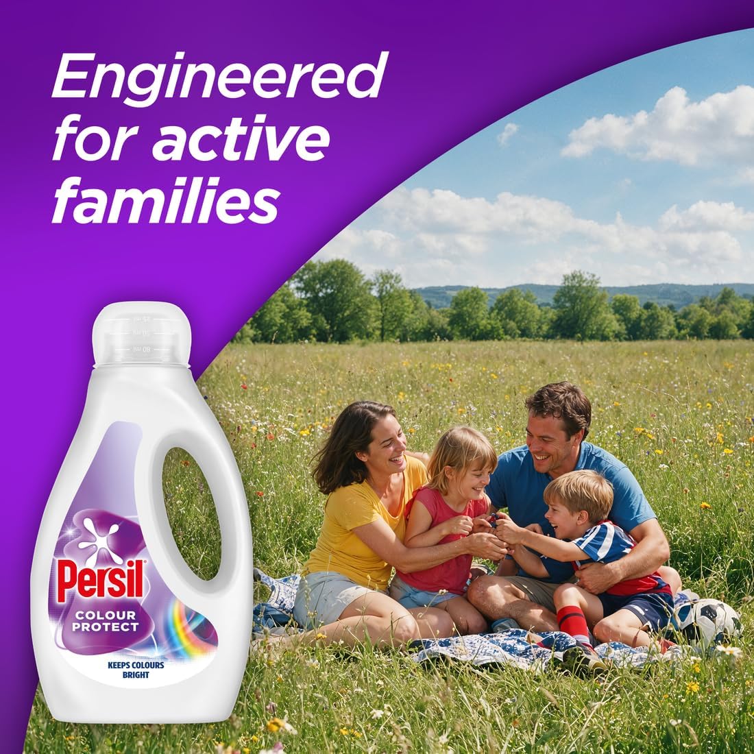 Persil Colour Laundry Washing Liquid Detergent keeps colours bright outstanding stain removal in quick & cold washes 53 washes (1.431 L)