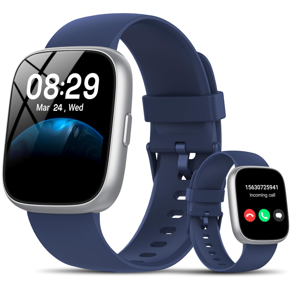 Cillso Smart Watch, Alexa Built-in, 1.83" Bluetooth Calling Fitness Watch