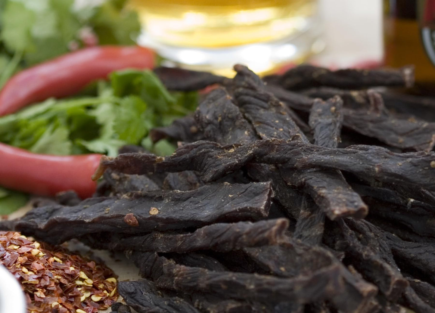 Hunters Biltong - 100g Beef Chilli Bites - Beef Snap Sticks - Authentic South African Biltong - High Protein Snacking for Pre or post work out - Low Sugar & Low Carb - Suitable for Paleo and Keto Diet