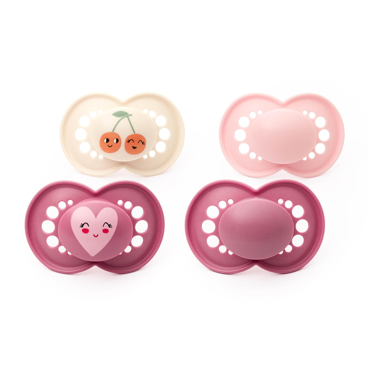 MAM Original Day & Night Dummies, 18-36M, 4 Pack, Pink