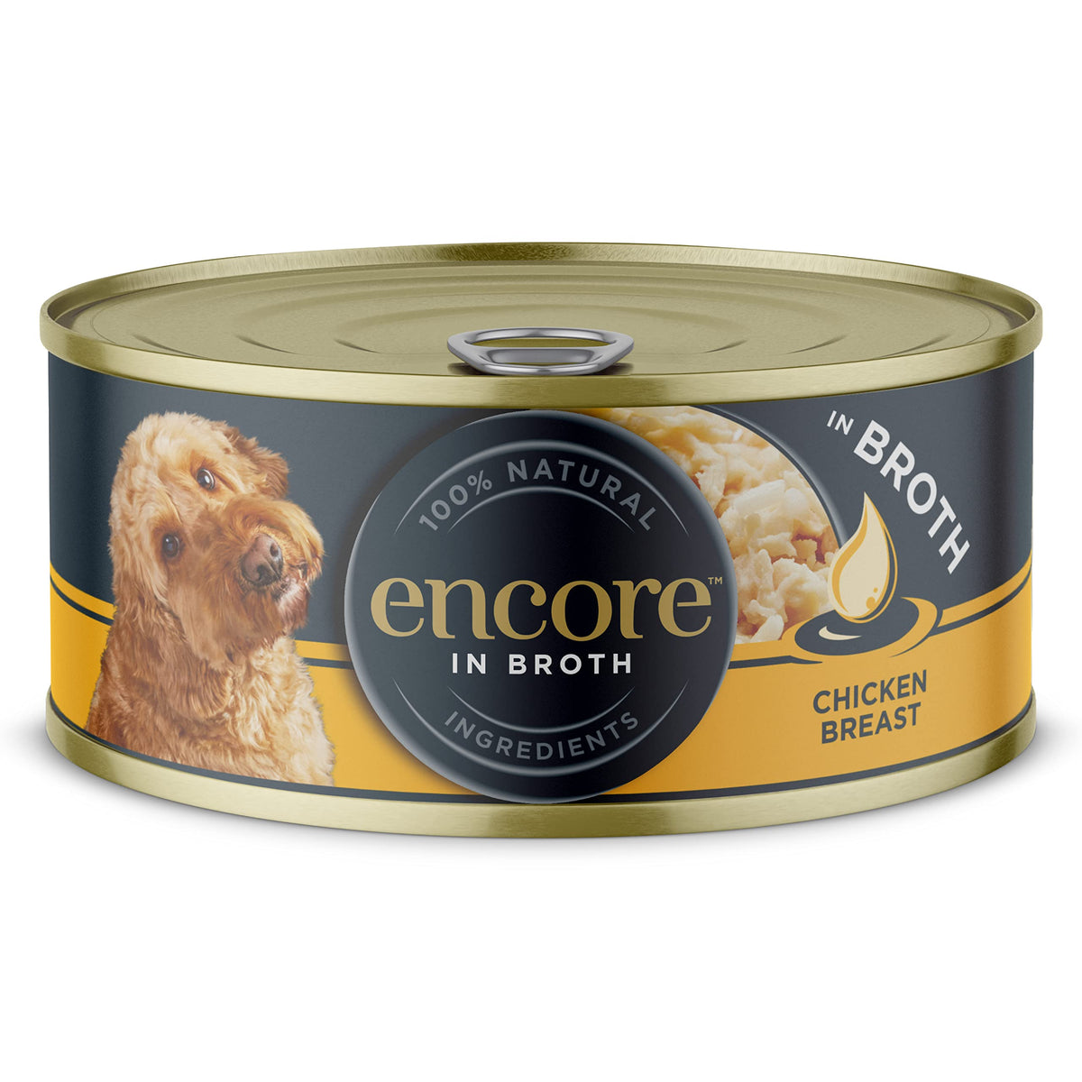 Encore 100% Natural Wet Dog Food, Chicken with Fish Selection in Broth 100g Pouch (Pack of 15x100g)