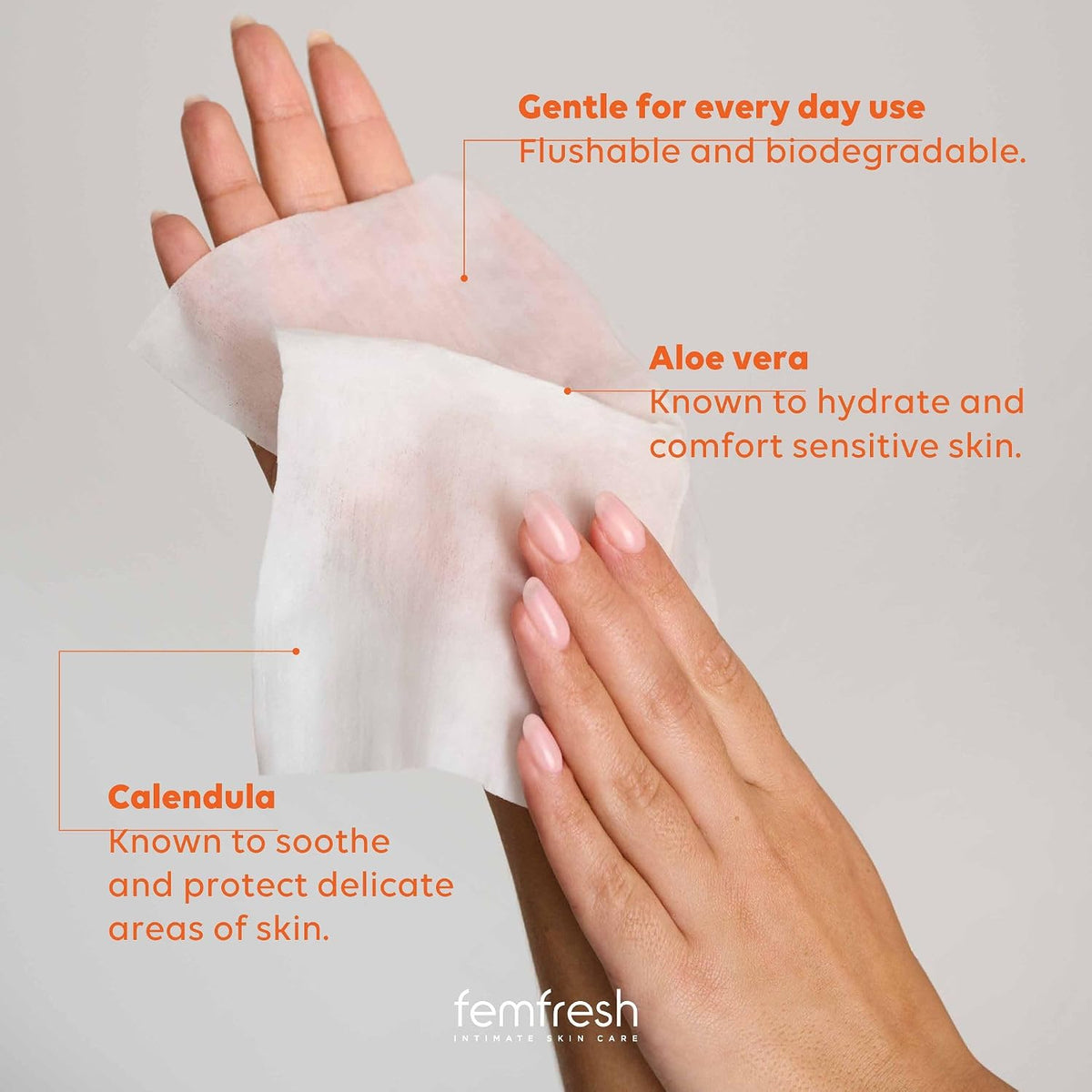 Femfresh Intimate Wipes, pH Balanced & Hypoallergenic, 25 Wipes