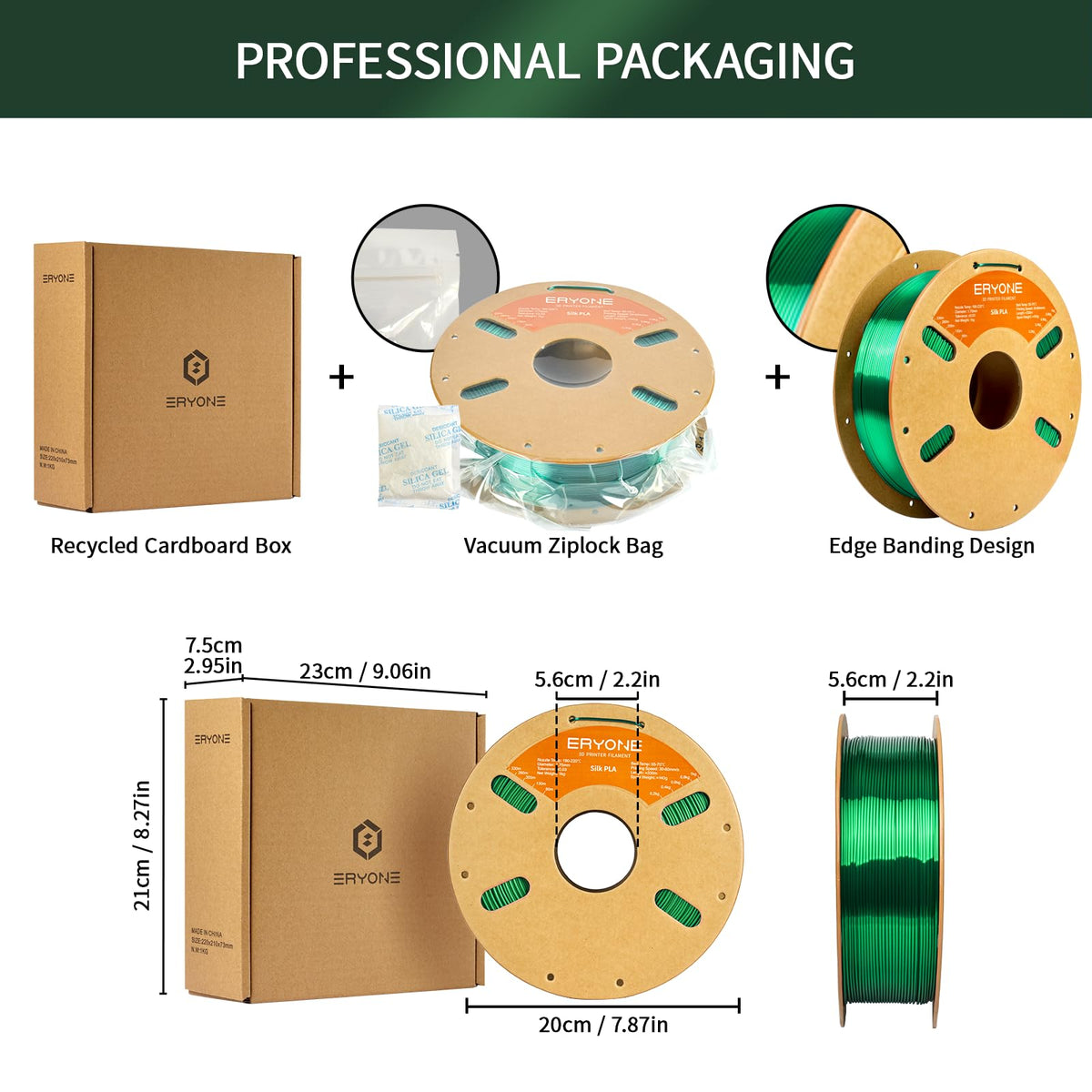 ERYONE Silk PLA Filament 1.75mm,3D Printer Filament PLA,Shiny Glossy PLA Filament,+/-0.03mm,1kg(2.2lbs)/Spool,Silk Liquid Gold