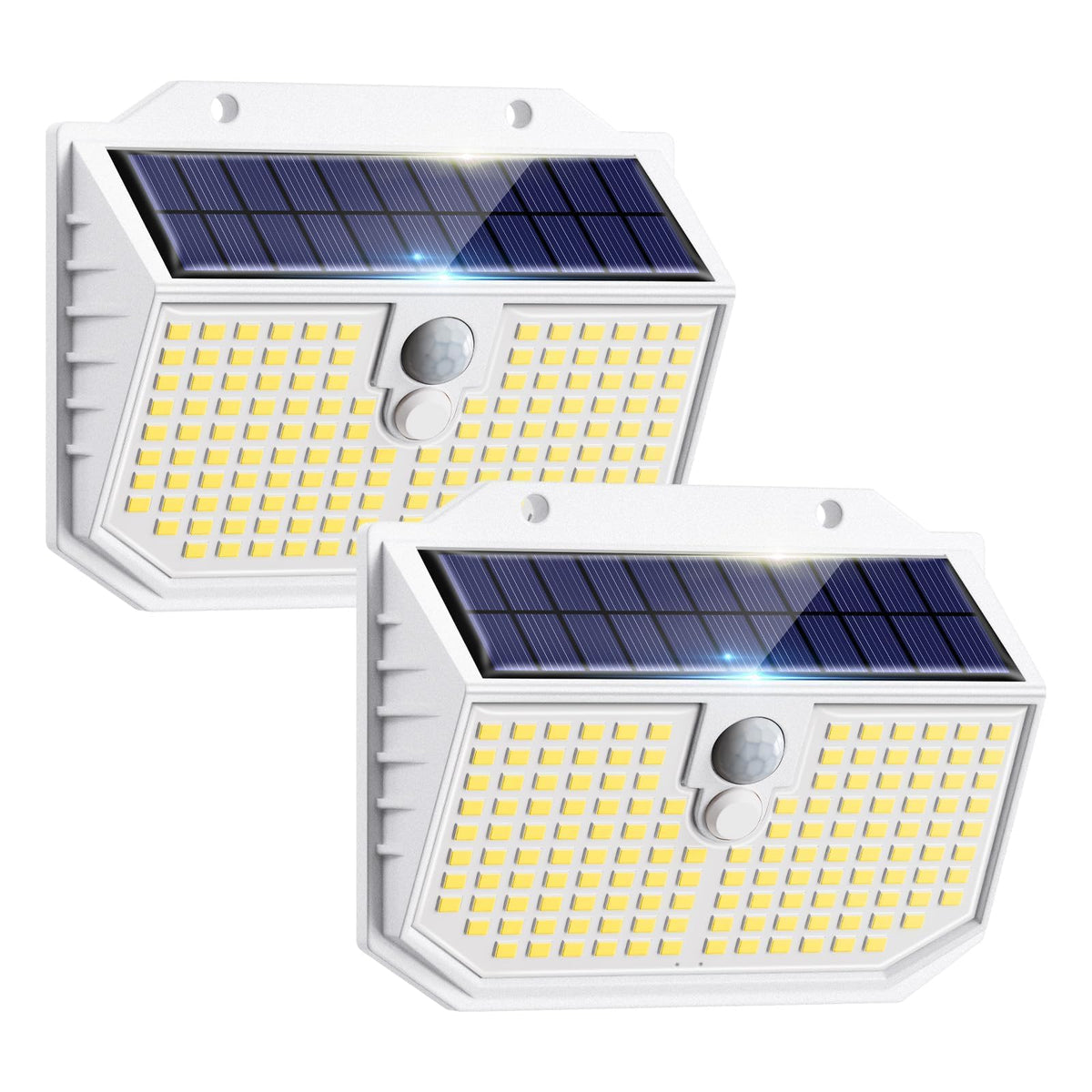 nipify Solar Lights,Upgraded 3000K Warm Solar Garden Lights,3 Modes Motion Sensor and IP65 Waterproof Solar Lights Outdoor Garden for Outside Shed Driveway Backyard Garage Walkway Wall Fences