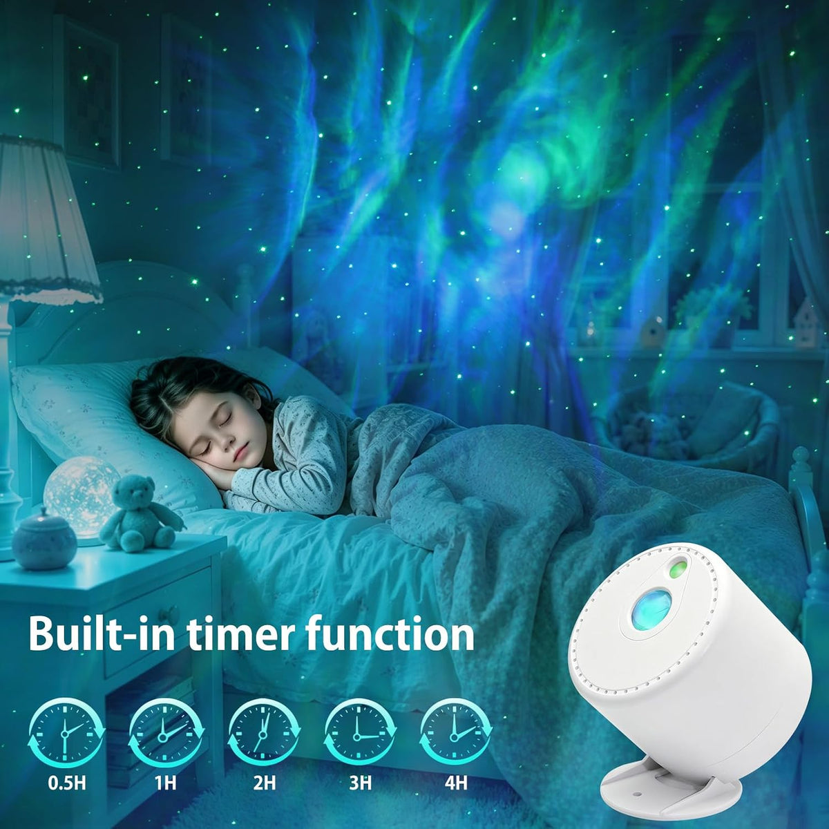MHAZDZE LED Star & Galaxy Projector, Night Light