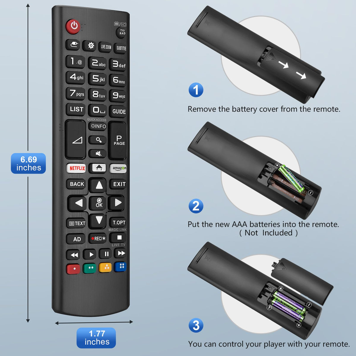 Universal for Samsung TV Remote Replacement【2 Pack】