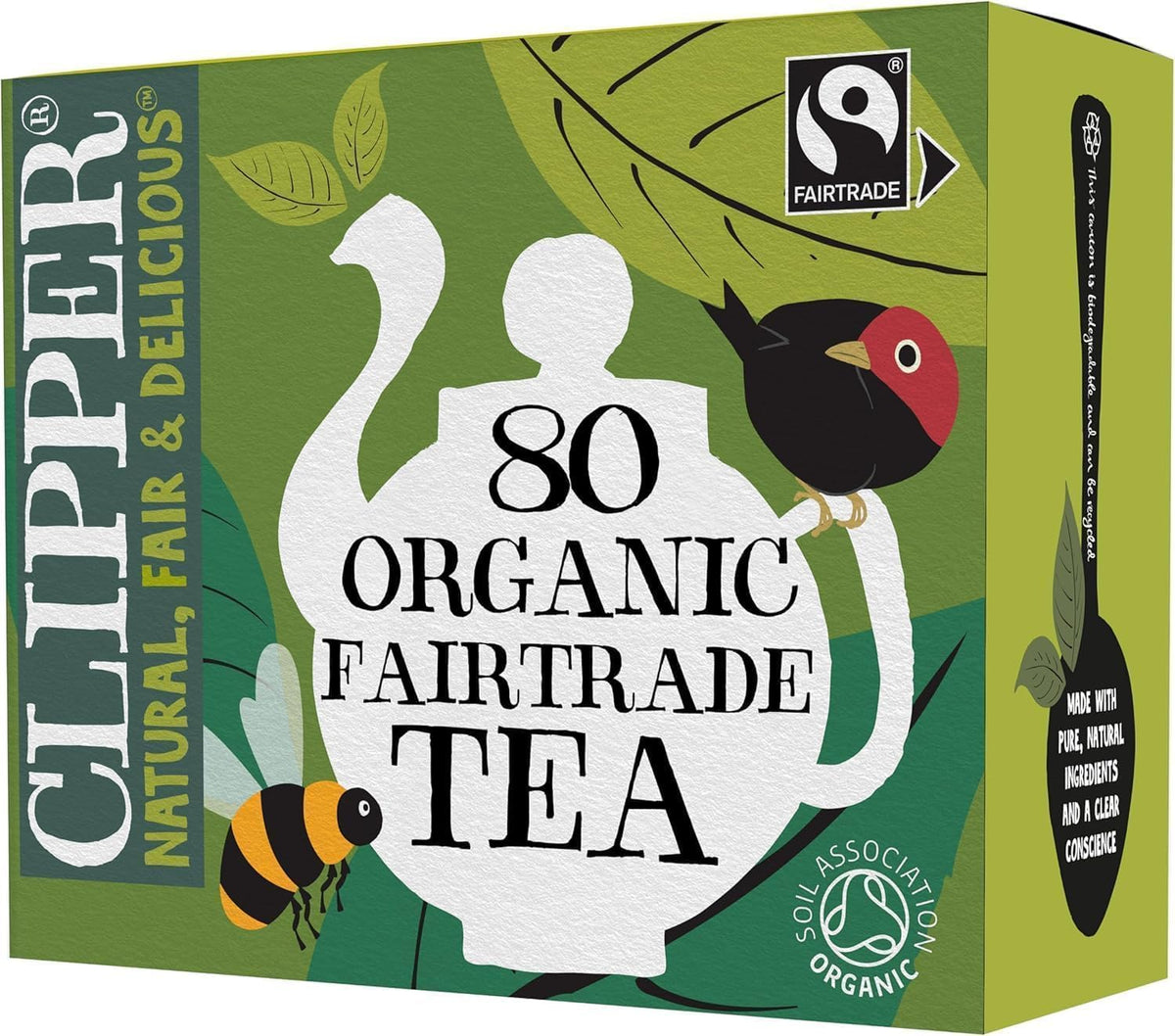 Clipper Organic Fairtrade Everyday Black Tea 1 x 80 Teabags