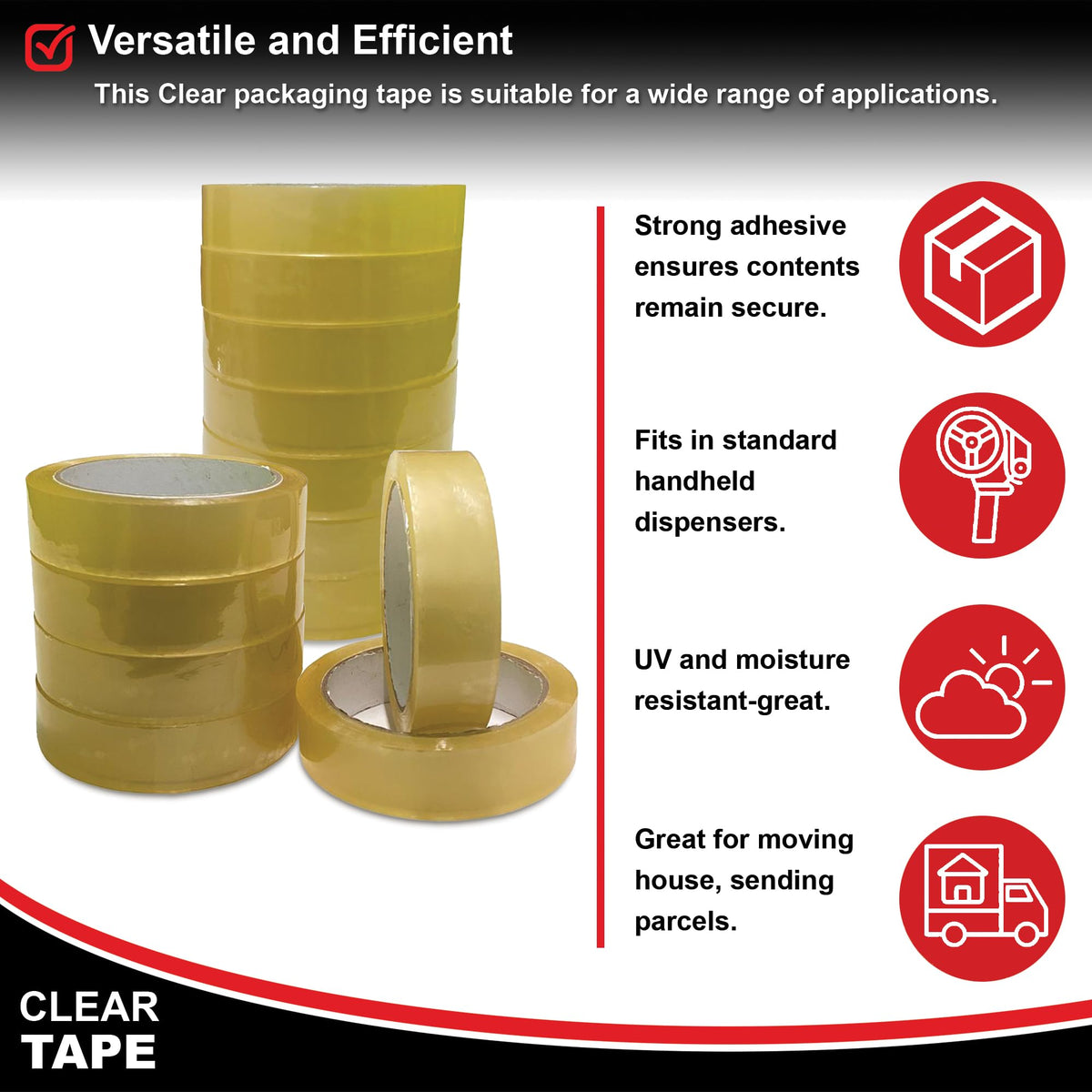 JeeJaan® 3 Rolls of Yellow Duct Tape 50mm x 50m Heavy Duty Waterproof Gaffa Tape for Electrical Plumbing Use Strong Adhesive Durable Ideal for Sealing Fixing and Wrapping Projects