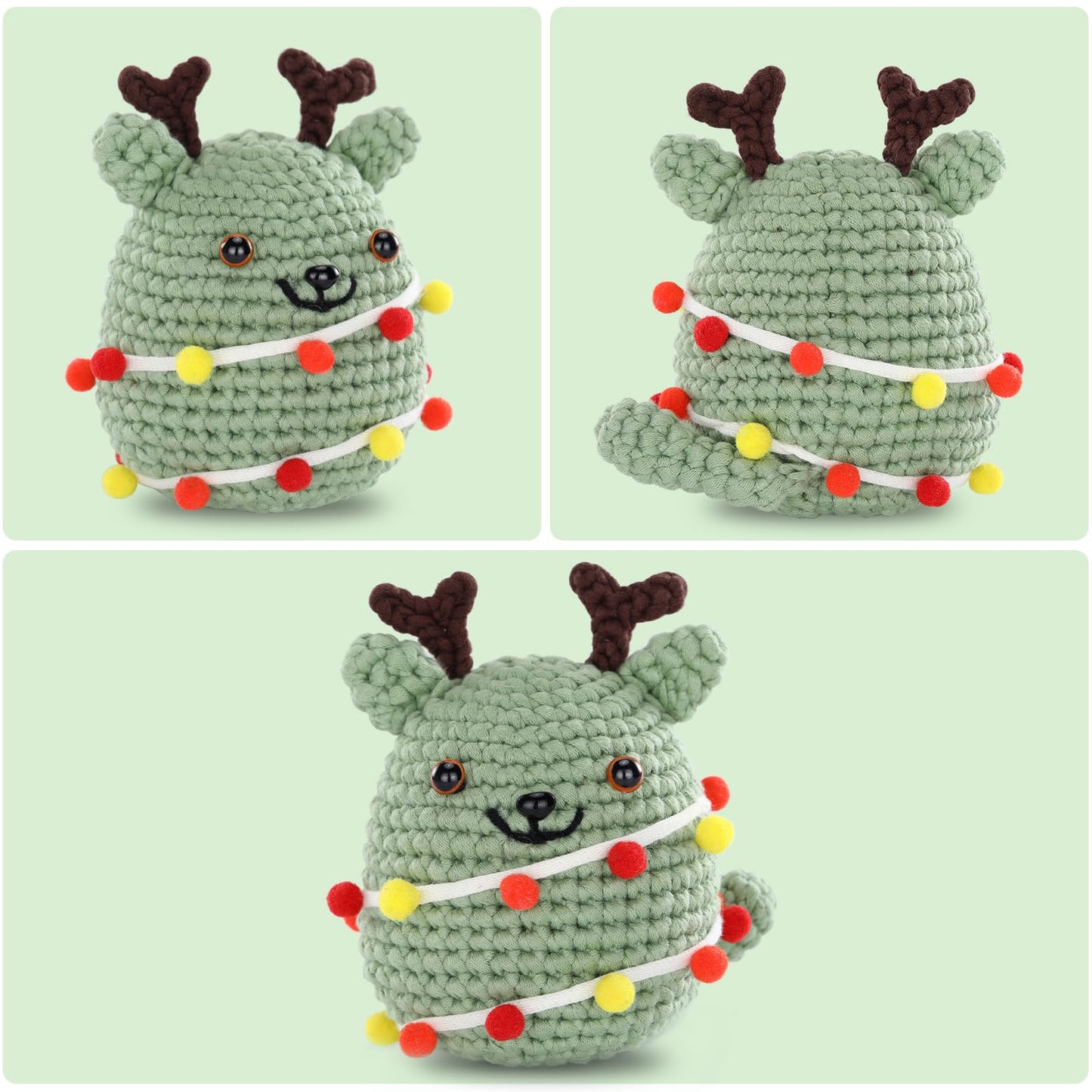 CROCHET BOX Complete Crochet Kit for Beginners - Highland Cow Crochet Kit, Include Video Tutorial, Instruction, Soft Yarn, Birthday Gift for Adults.
