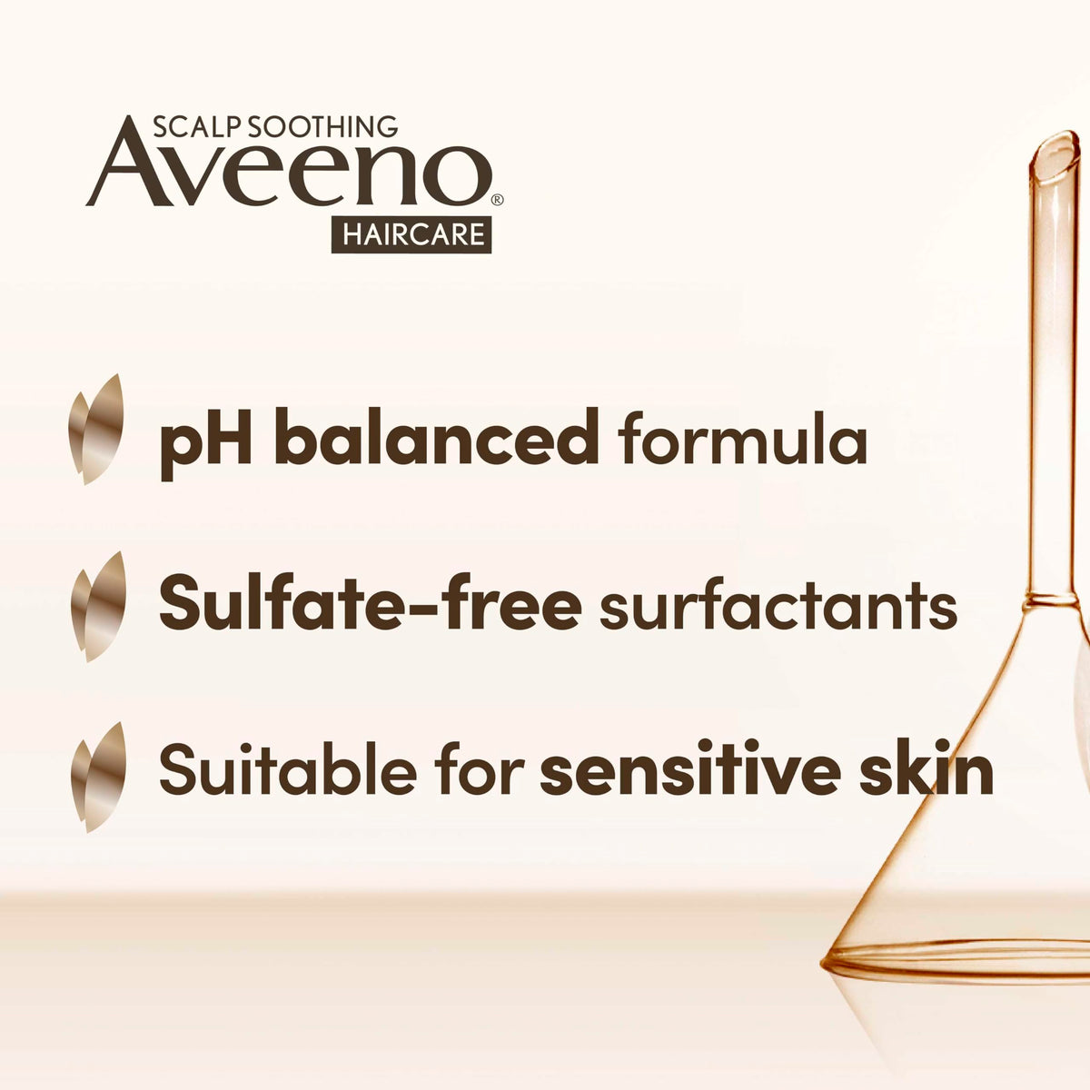 Aveeno Scalp Soothing Haircare Clarify & Shine Shampoo, Apple Cider Vinegar Blend, for All Hair Types, Soothes Dry, Itchy & Flaky Scalp, Clinically Proven, Sulfate Free, 300ml