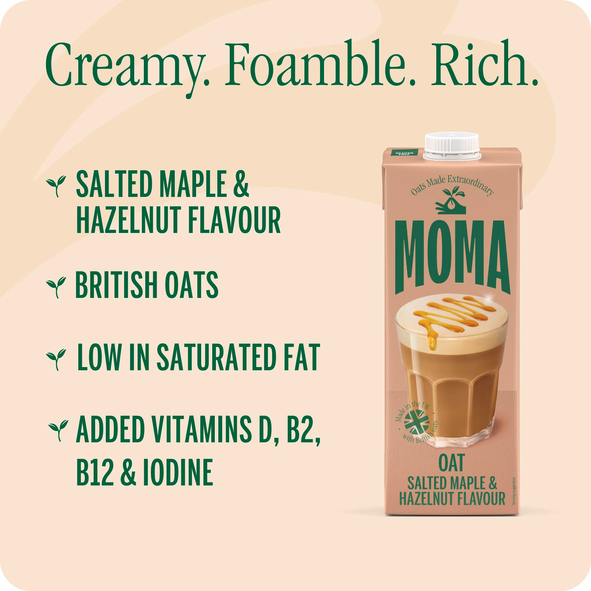 MOMA Pistachio Oat Drink • 1L • No Added Sugar • Vegan, Nut Free & GF