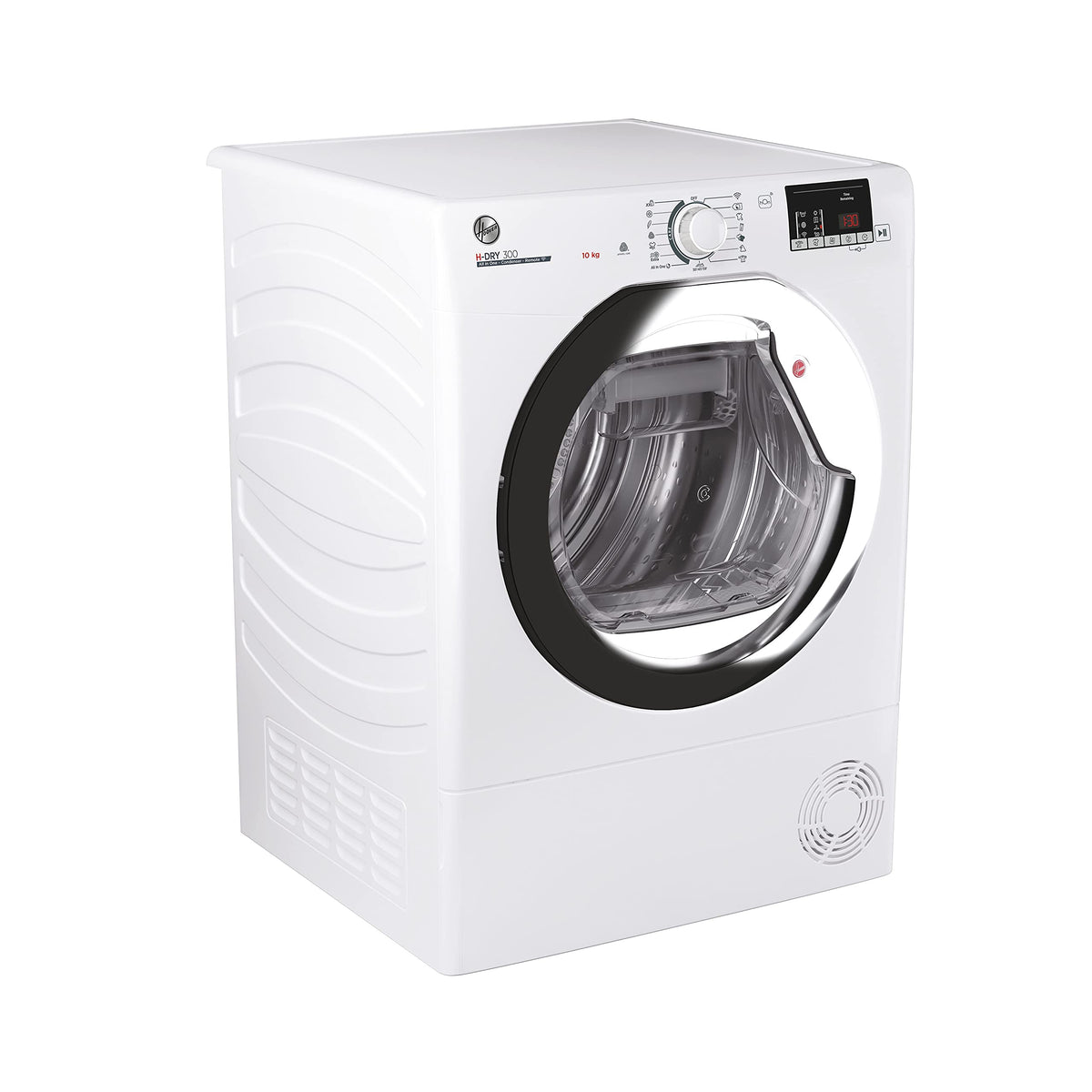 Hoover HLEC8LGB-80 Freestanding Condenser Tumble Dryer, Sensor Dry, 8 kg Load, Black