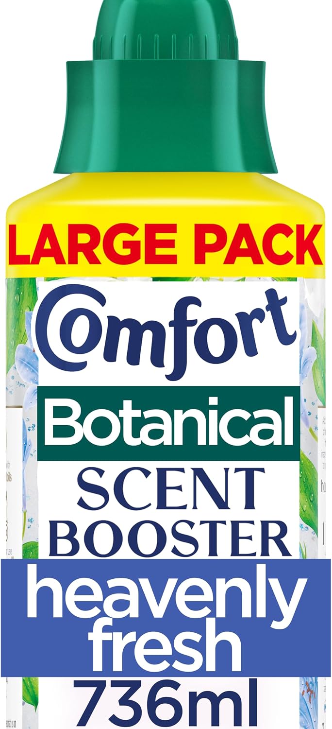 Comfort Botanical Heavenly Fresh Scent Booster Elixir up to 10x more fragrance* infuses laundry with long-lasting freshness 736 ml