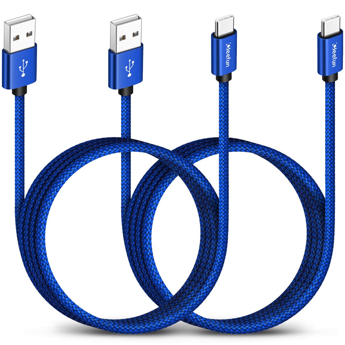 CLEEFUN 3M USB C Cable (2-Pack), Long PS5 Controller Charger Fast Charging