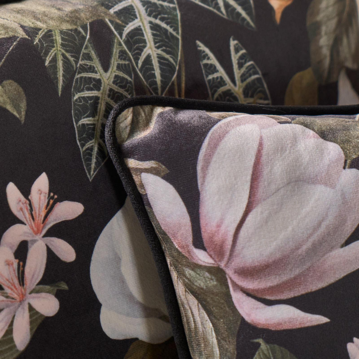 Floral Cushion Covers 2/4 Pack Sofa Couch Chair Filled Plump Seat Pads Decor Set