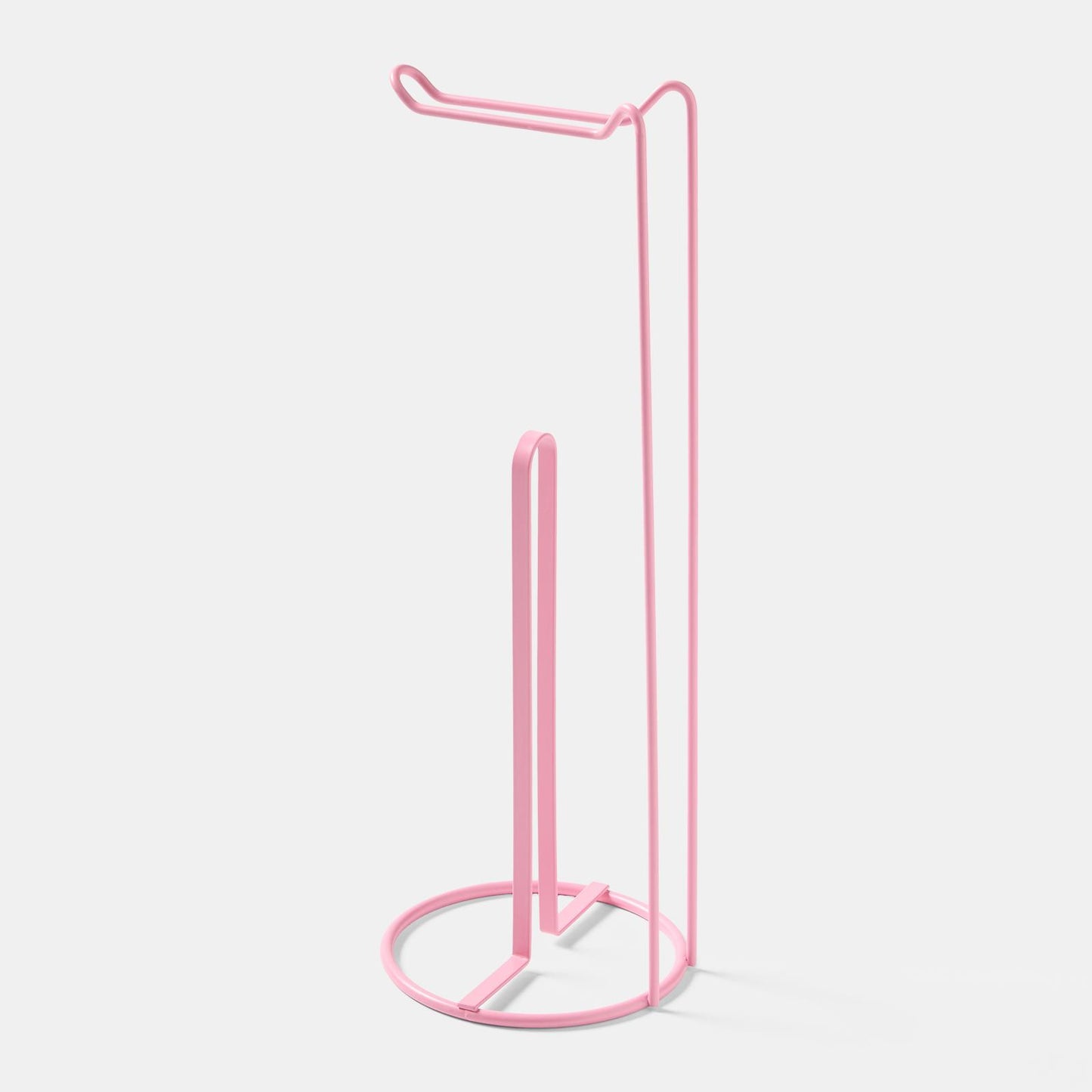 OHS Metal Toilet Roll Holder Freestanding Bathroom Storage Organiser