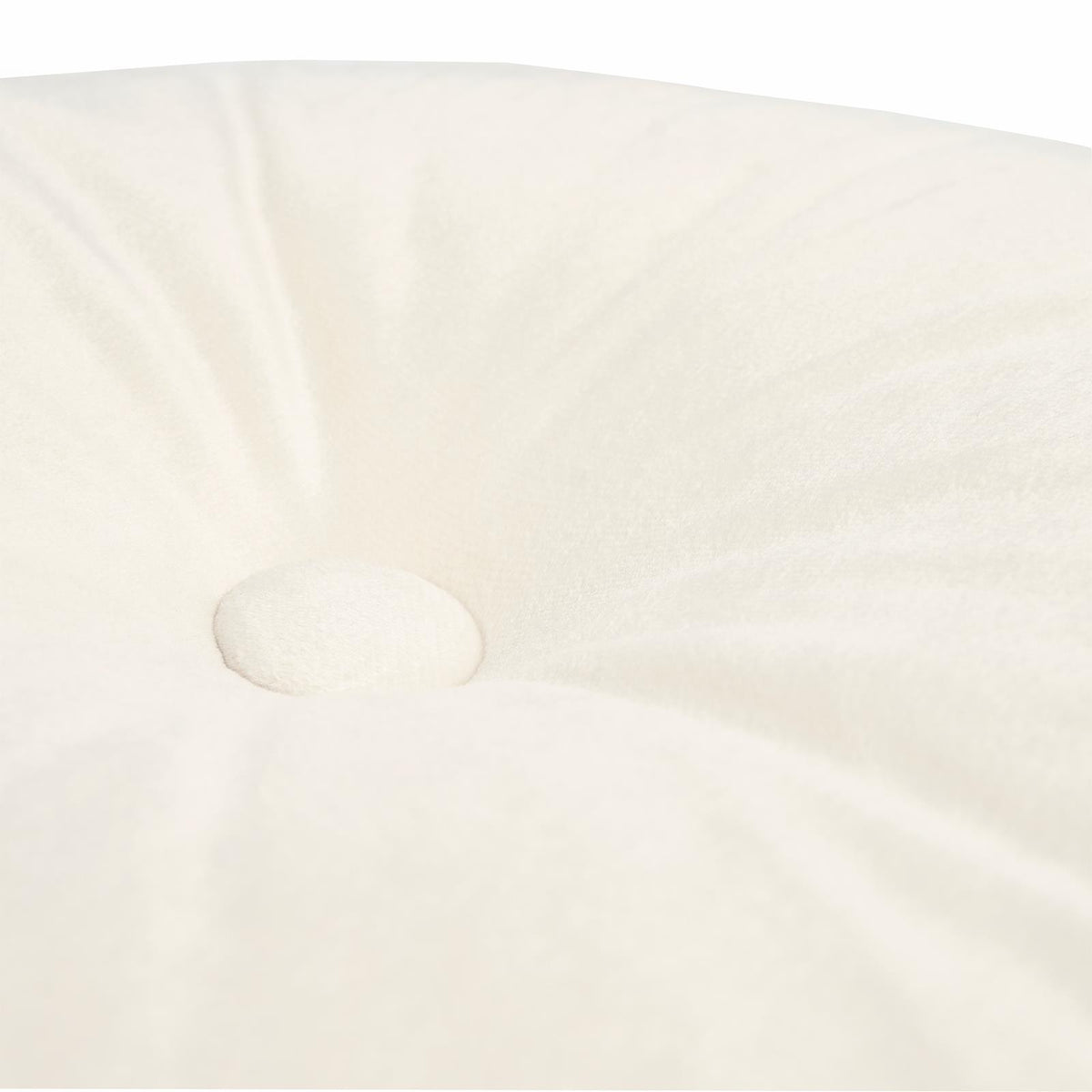 OHS Velvet Filled Cushion Round Bedroom Decor Scatter Chair Sofa Button Pillow