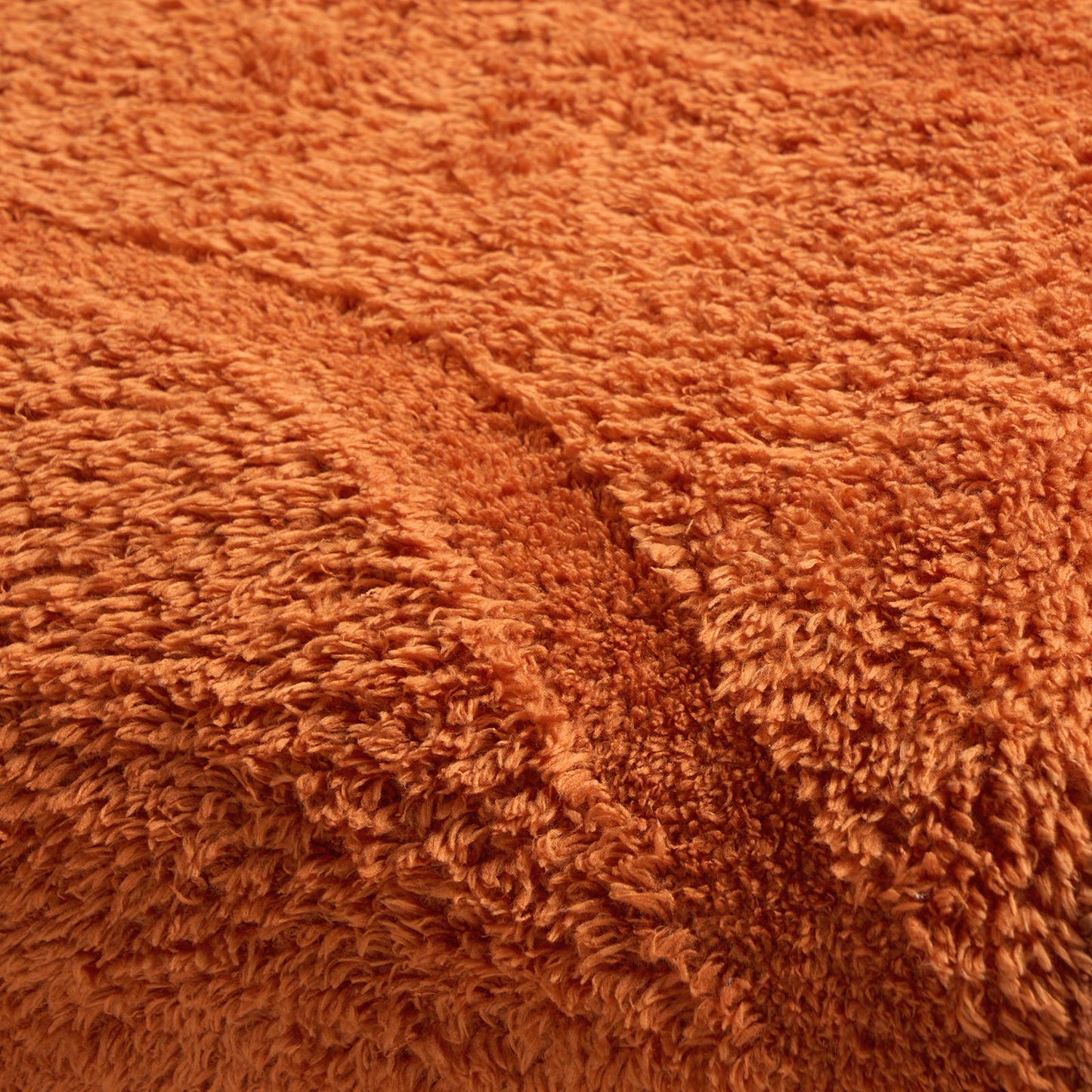 OHS Tufted Contour Throw Teddy Fleece Blanket Winter Soft Warm Bedspread
