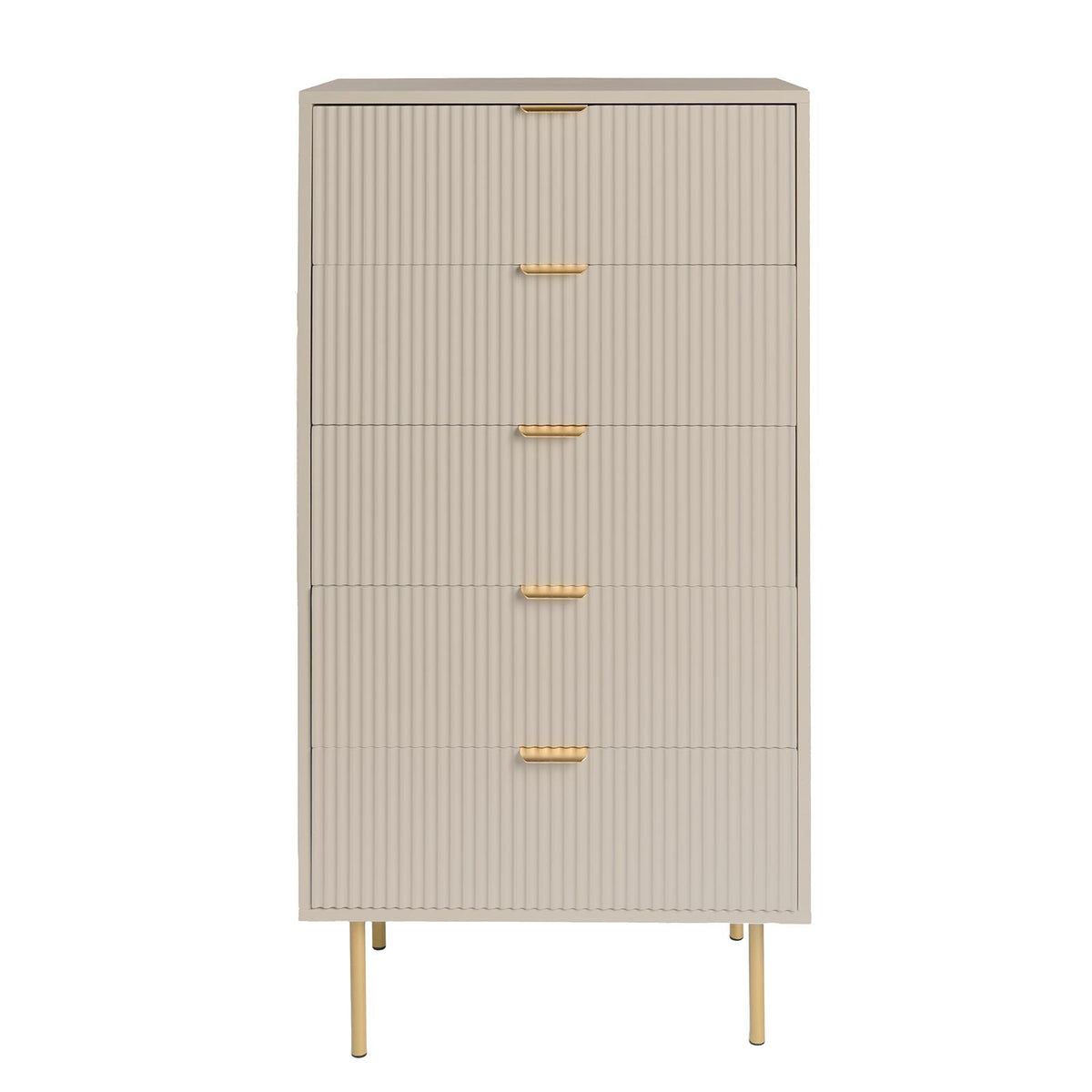 OHS Ribbed Drawer Unit Bedside Table 3/4/5/6 Draw Cabinet Nightstand Sideboard