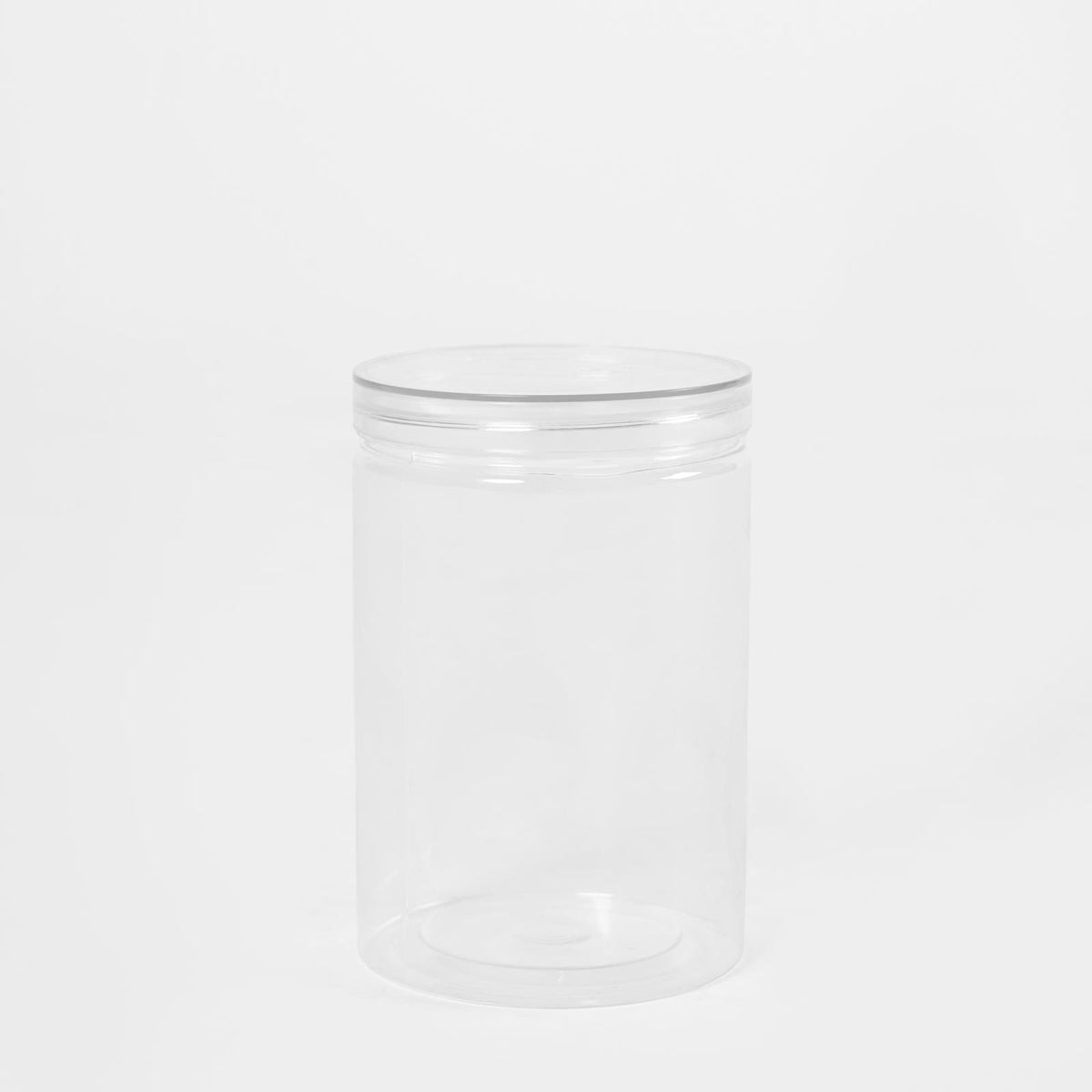 Storage Jar Round Plastic Food Organiser Tea Coffee Sugar Holder Tub Kitchen Pot