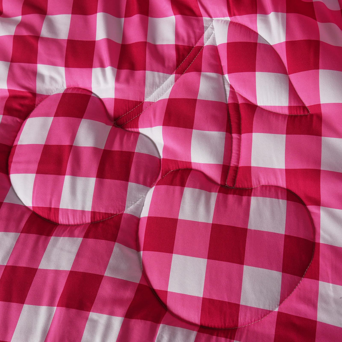 OHS Cherry Bows 7.5 Tog Coverless Duvet with Pillowcase Winter Warm Bedding Set