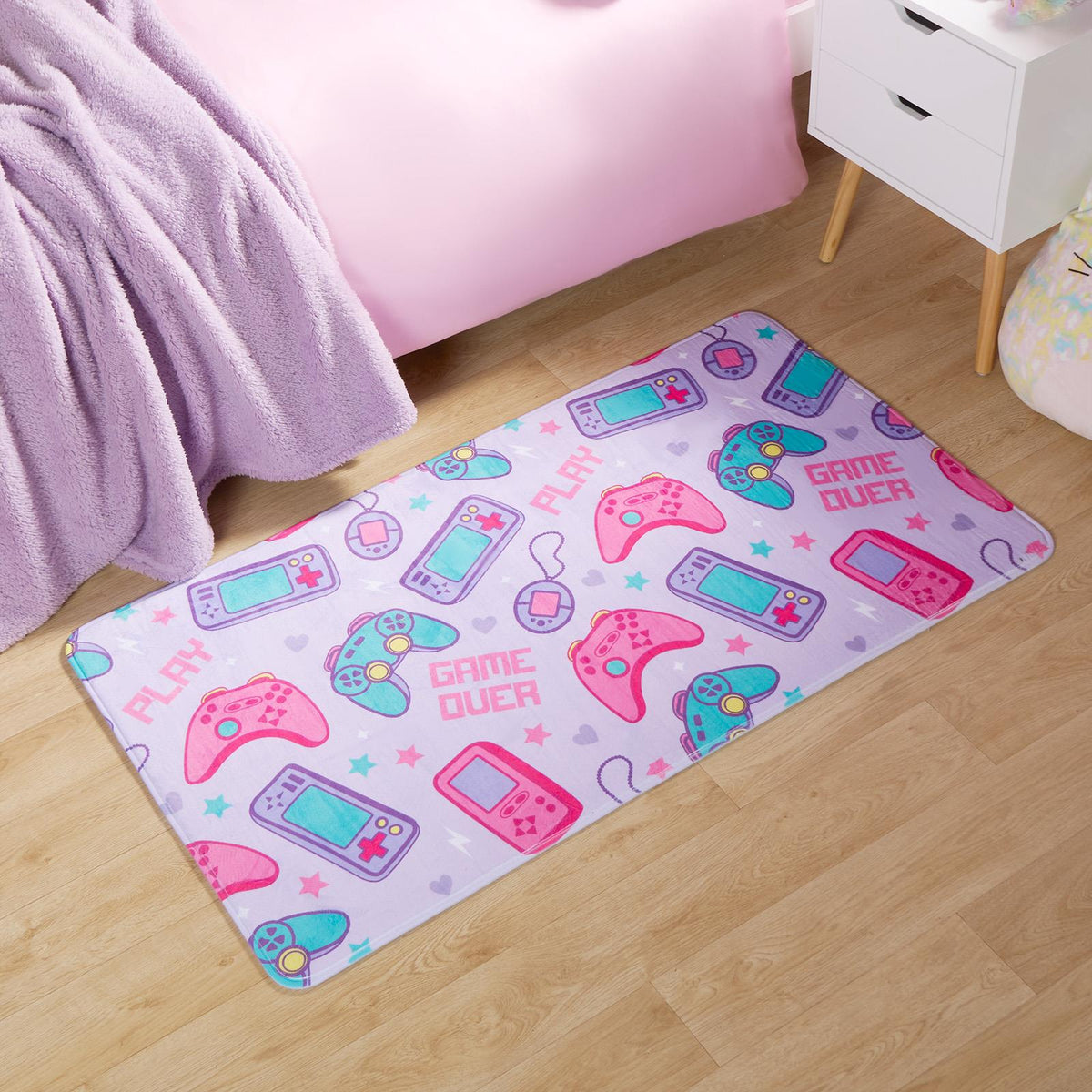 Kids Rug Supersoft Washable Gaming Rugs Bedroom Living Room Non Slip Carpet Mat