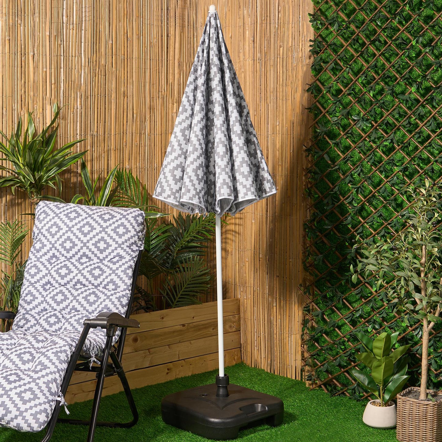 OHS Parasol Umbrella Garden Outdoor Canopy Table Patio Sun Shade