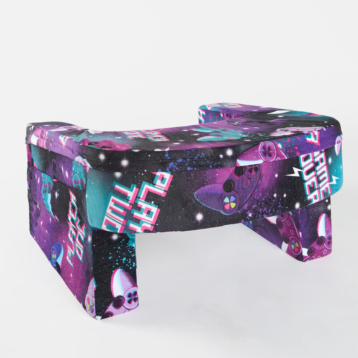 OHS Gaming Lap Pillow Cushion Matte Velvet Filled Laptop Table Tray with Pockets