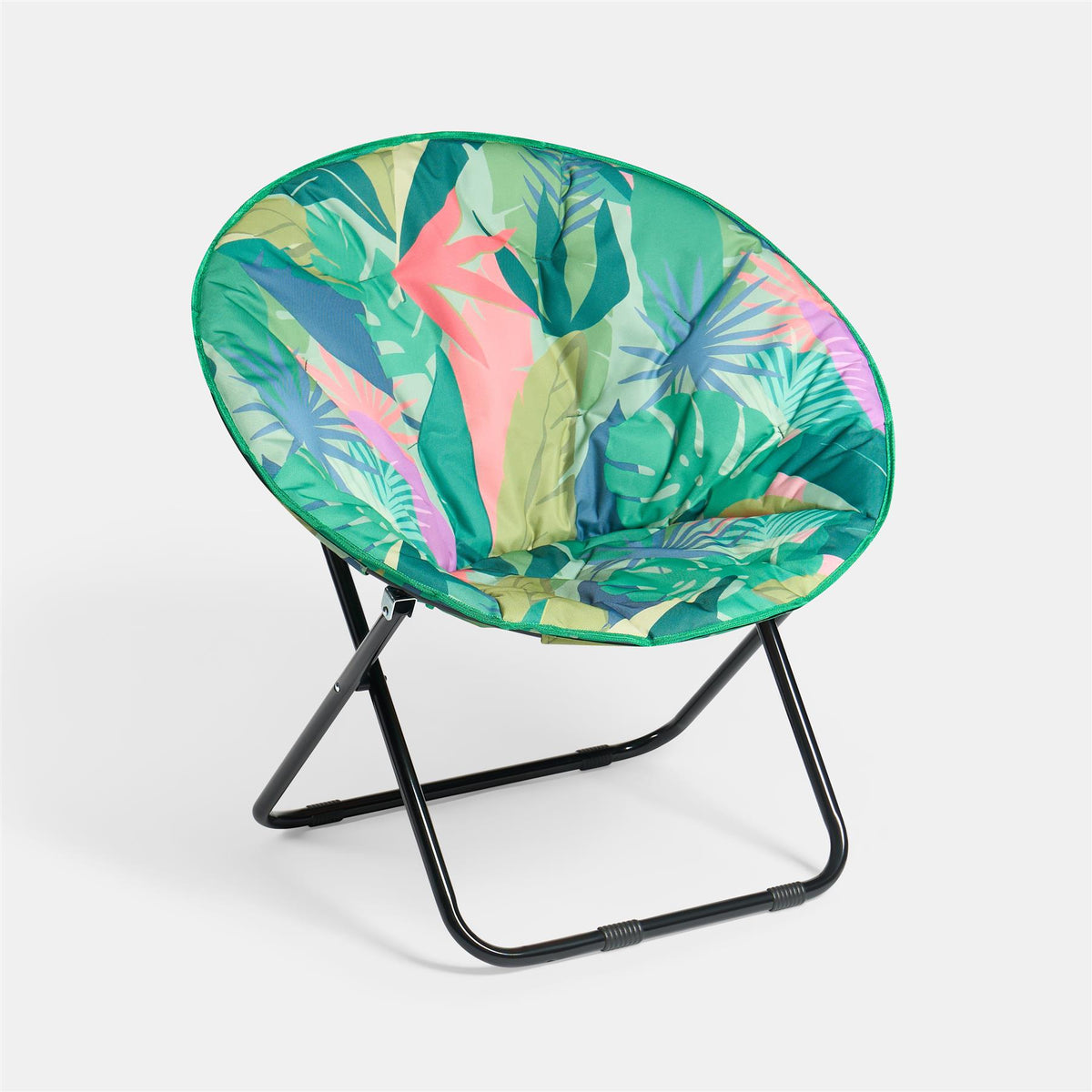 OHS Moon Camping Chair Round Folding Outdoor Garden Portable Seat