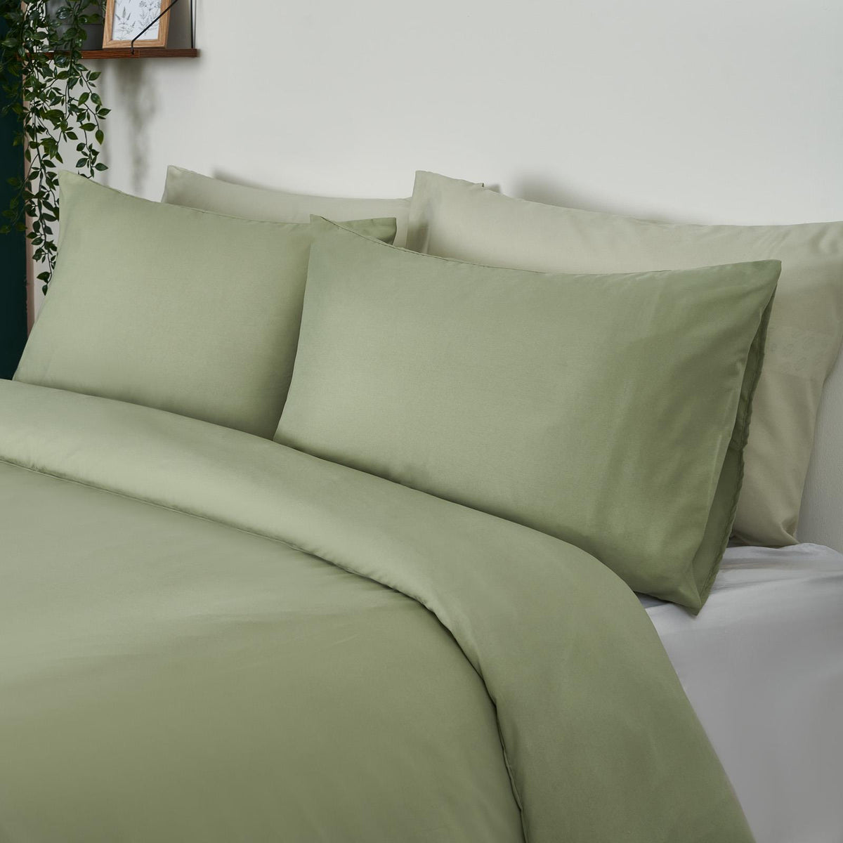 OHS Microfibre Housewife Pillowcases Set 2 Pack Wrinkle Resistant Pillow Covers
