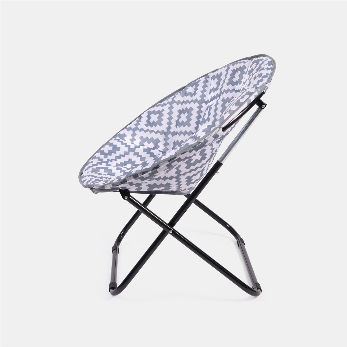 OHS Moon Camping Chair Round Folding Outdoor Garden Portable Seat