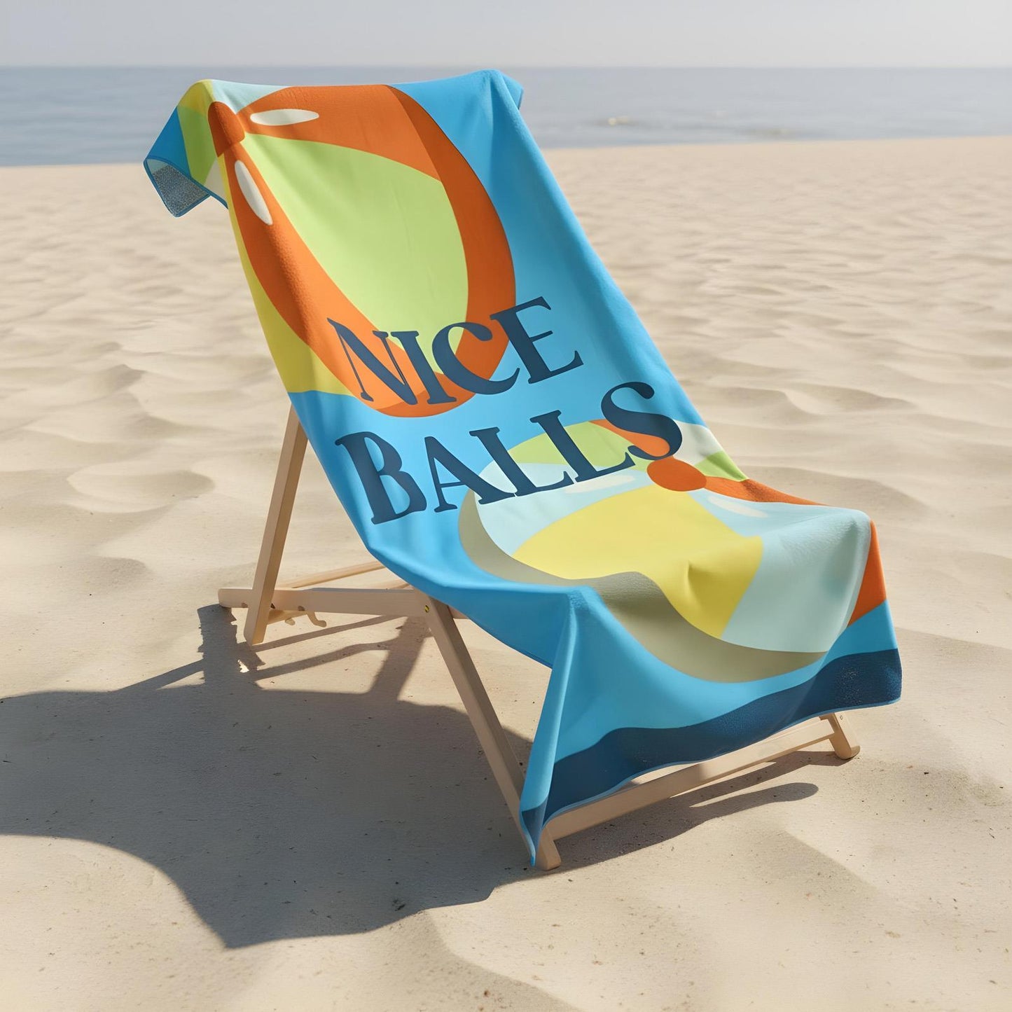 OHS Slogan Beach Towel Printed Quick Dry Summer Travel Microfibre Absorbent Swim
