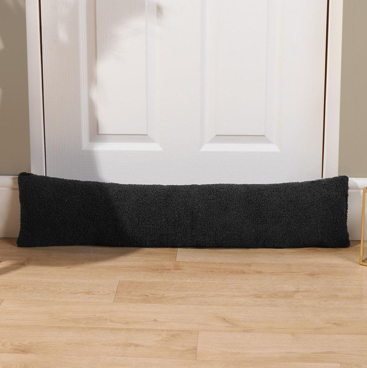 Fabric Boucle Door Draught Excluder Draft Window Seal Insulation Fleece Stopper