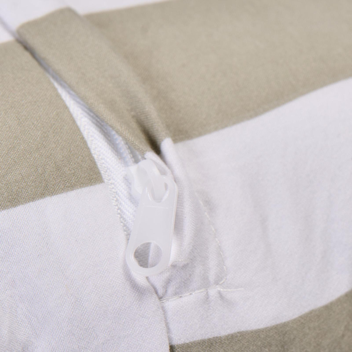 OHS Stripe Frill Cushion Covers Microfibre Square Pillowcases Home Decor