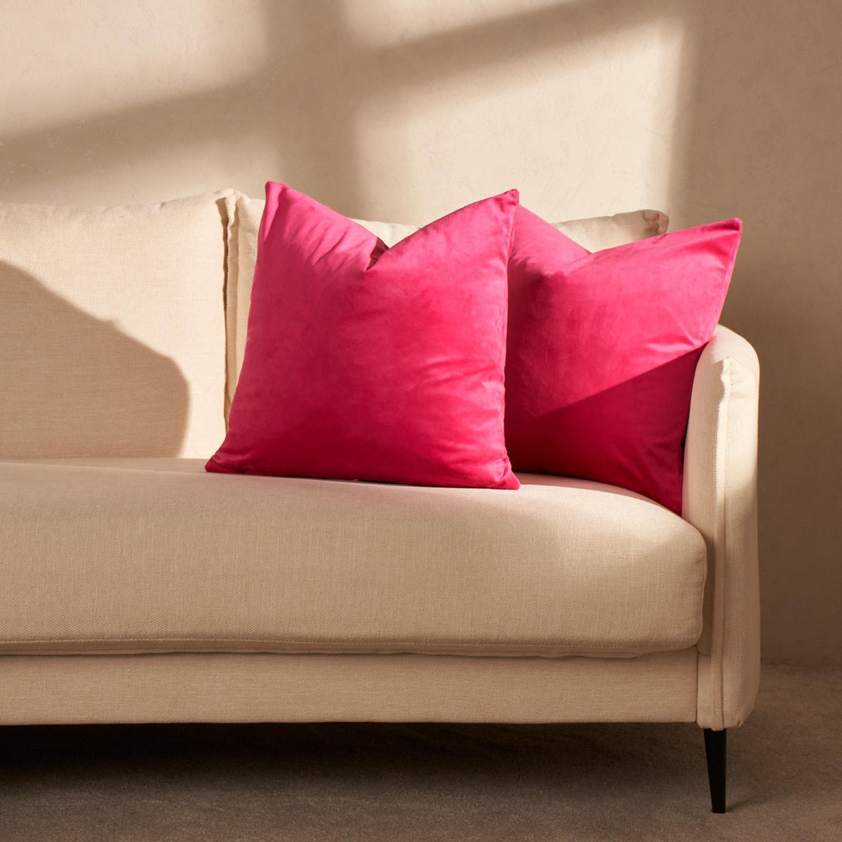 OHS Matte Velvet Cushion Covers Super Soft Luxury Square Pillowcases Multipack