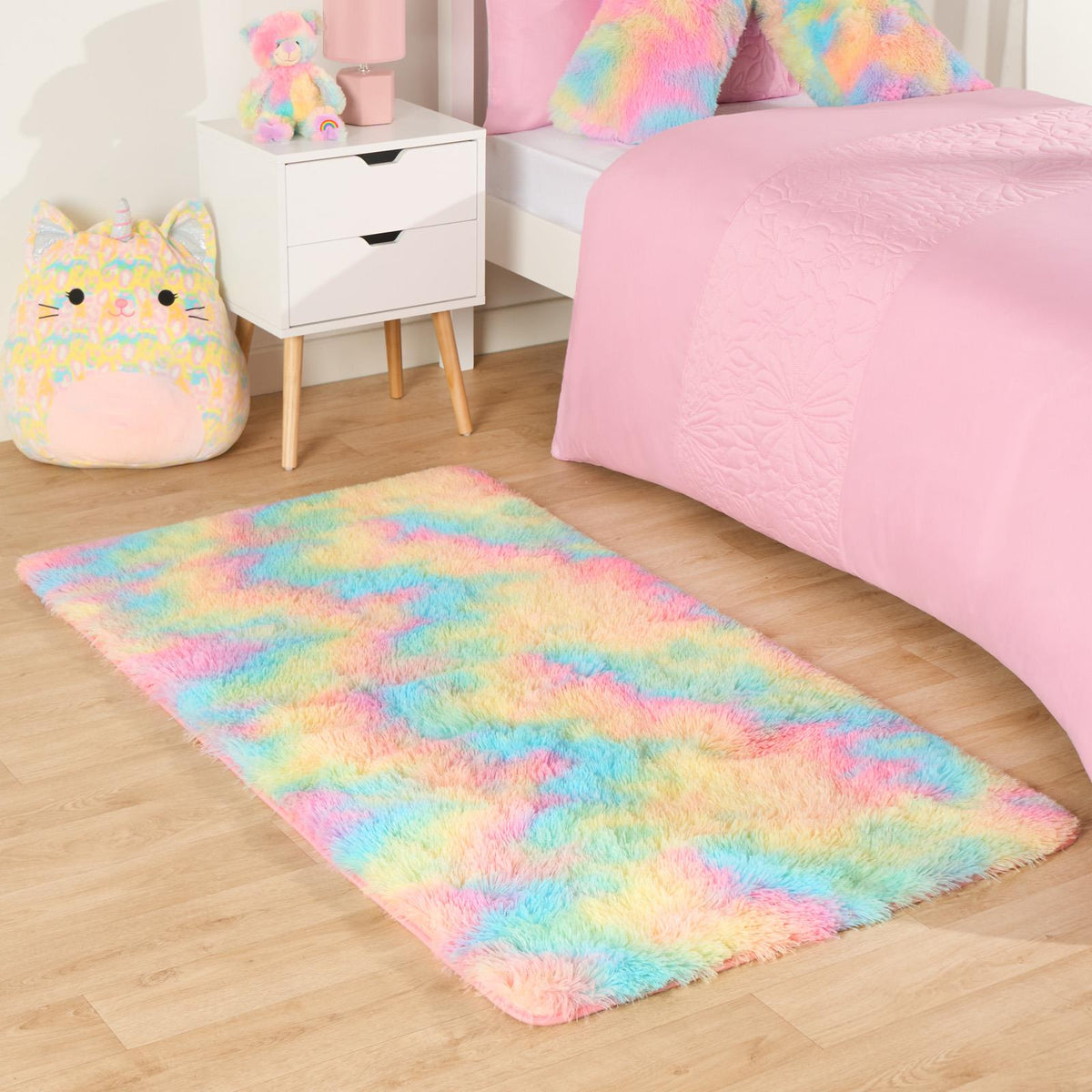 OHS Fluffy Rug Anti-Slip/Skid Shaggy Large Bedroom Non-Shed Floor Carpet Mat