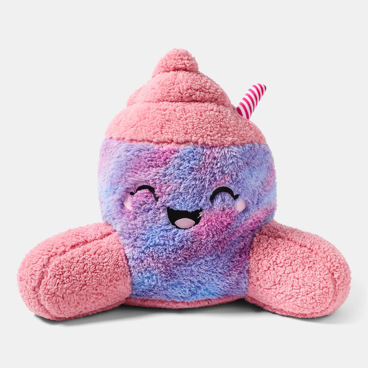 OHS Character Cuddle Cushion Soft Fleece Reading Pillow with Arms Bed Chair