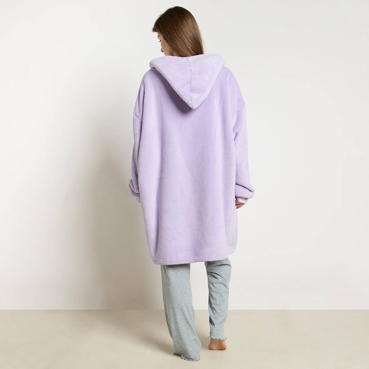 OHS Zip Up Hoodie Blanket Oversized Sherpa Fleece Thermal Sweatshirt Jumper