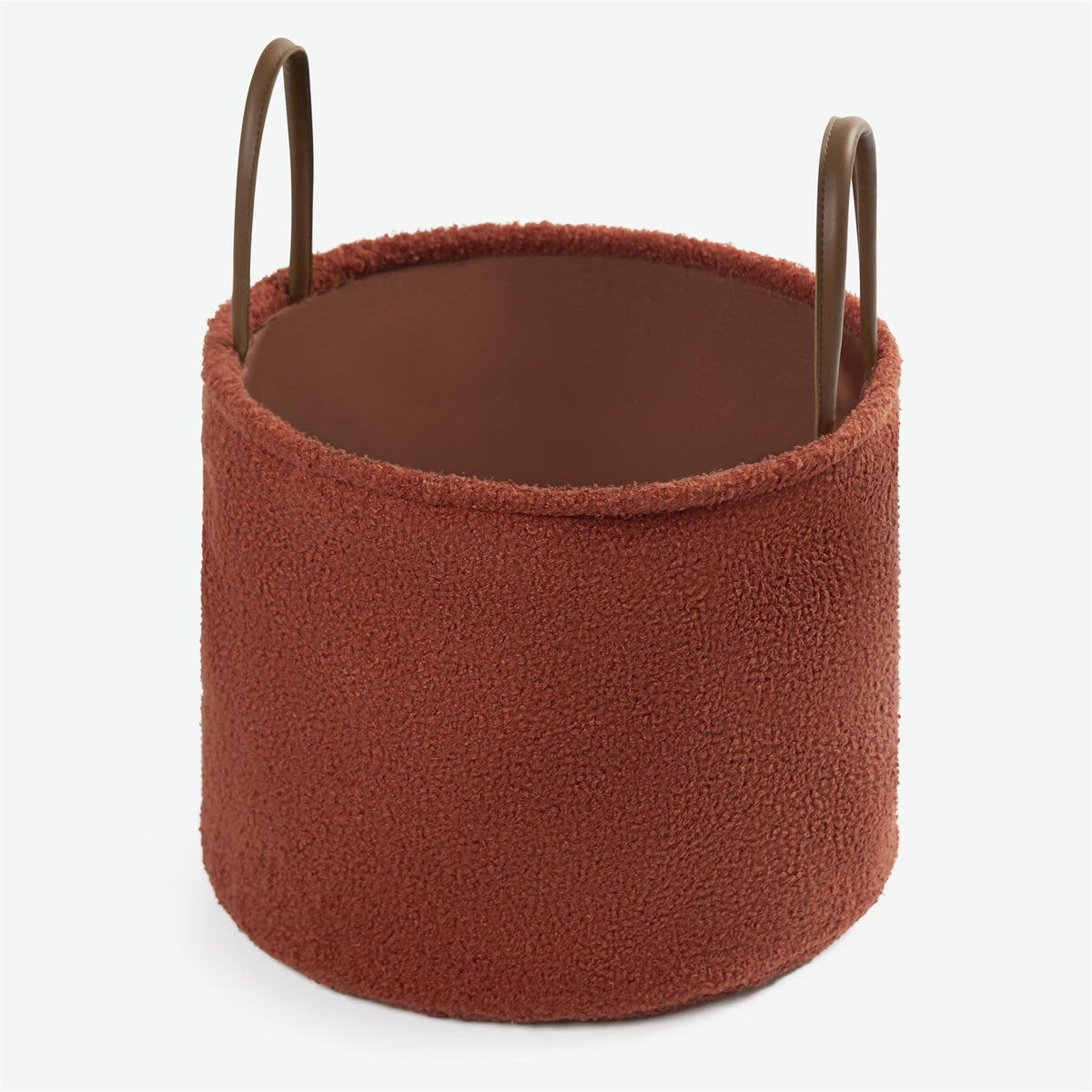 OHS Storage Basket Handles Boucle Fleece Laundry Clothes Organiser