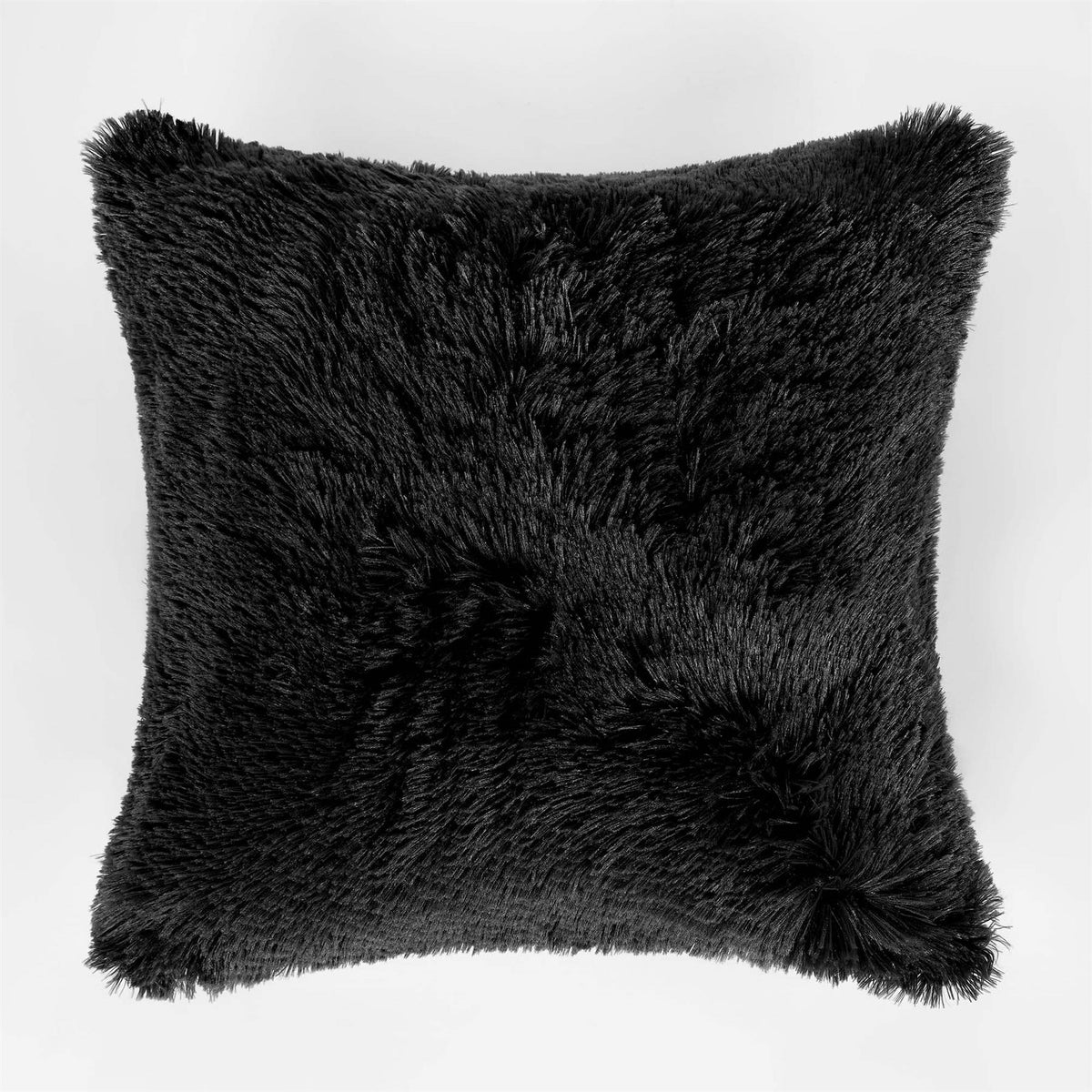 Sienna Set of 2 Fluffy Cushion Covers Shaggy Set Scatter Sofa 18" x 18