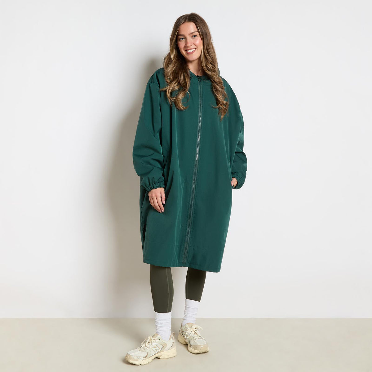 OHS Drying Changing Robe Sherpa Lined Water Resistant Oversize Coat Adults Kids