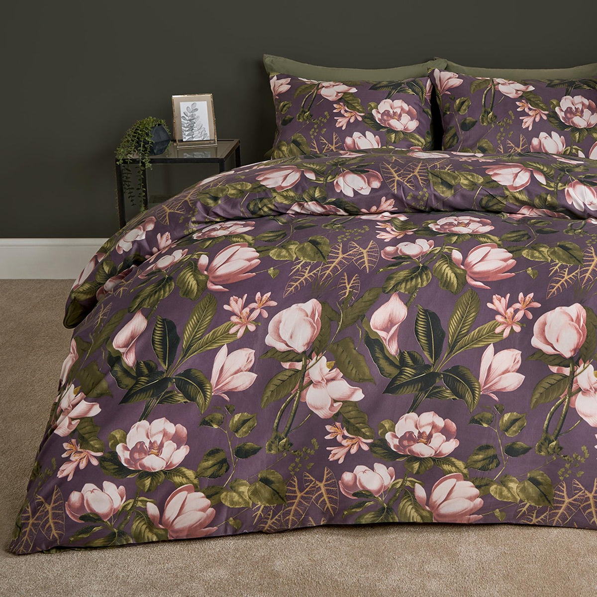 Floral Duvet Cover Quilt Bedding Set Reversible with Pillowcase Double King Size
