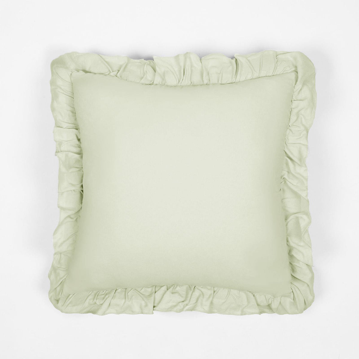 OHS Frill Cushion Covers Faux Linen Soft Square Pillowcases Home Decor Multipack