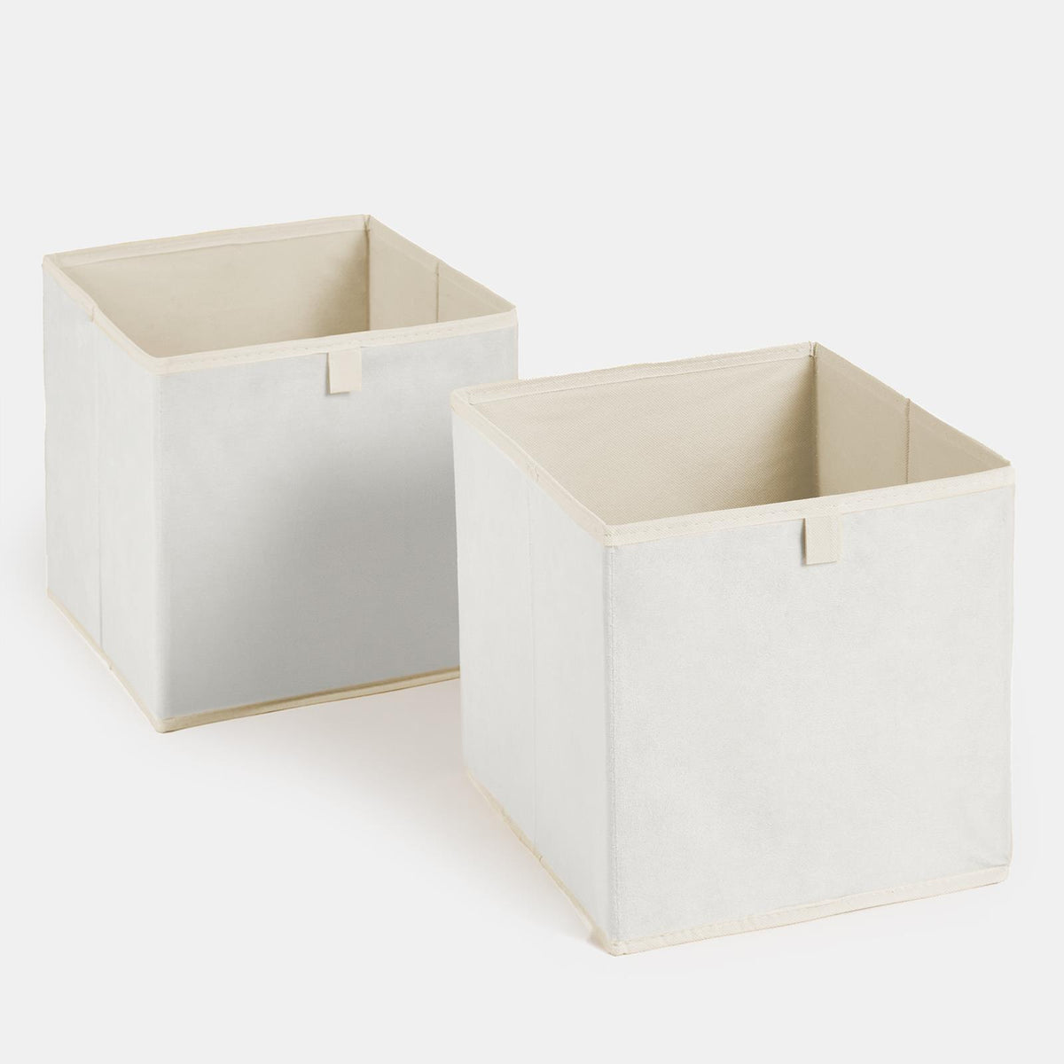 OHS Multi Pack of Matte Velvet Storage Boxes Stylish Foldable Set Square Cube