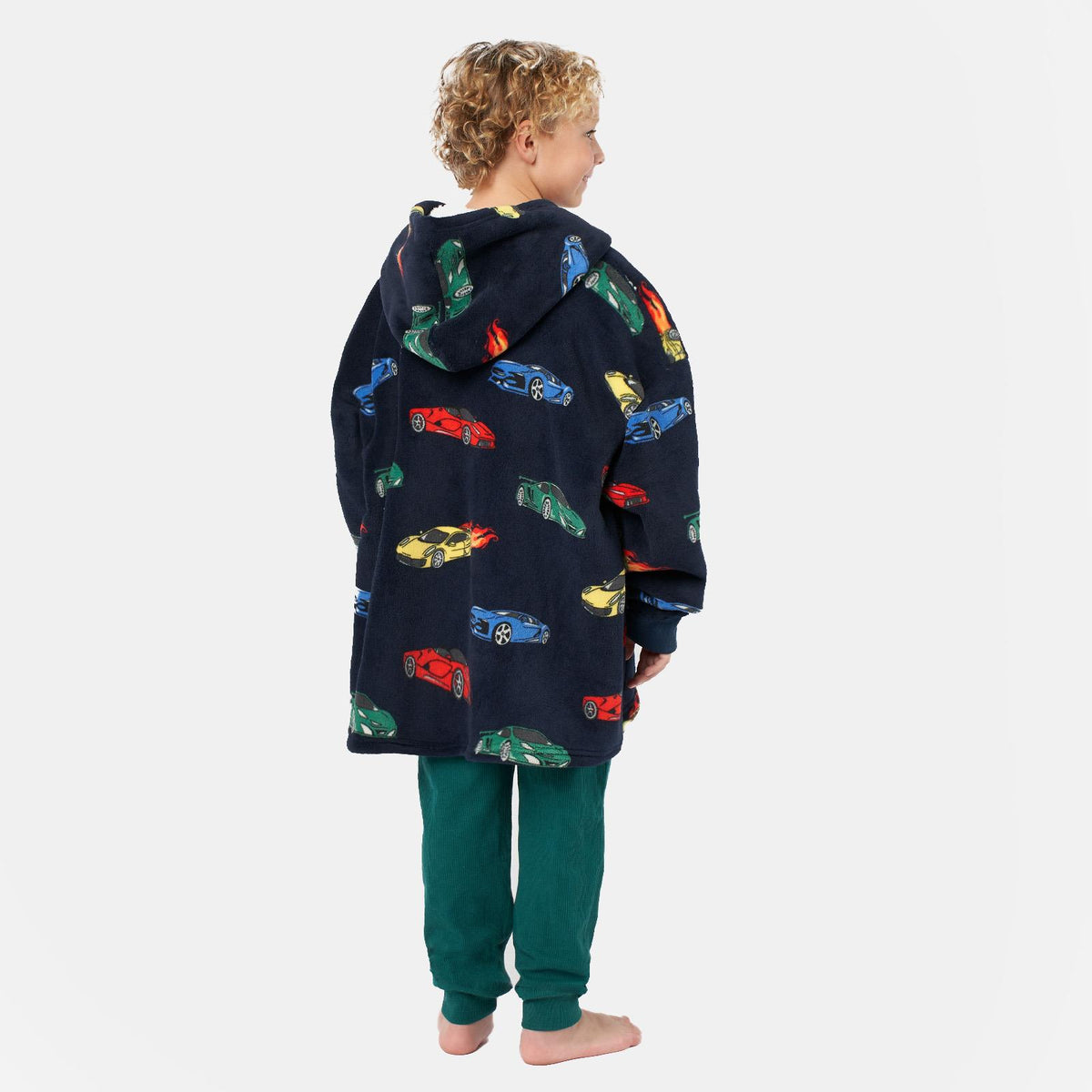 Kids Hoodie Blanket Oversized Sherpa Fleece Jumper Sweatshirt Soft Warm Throw