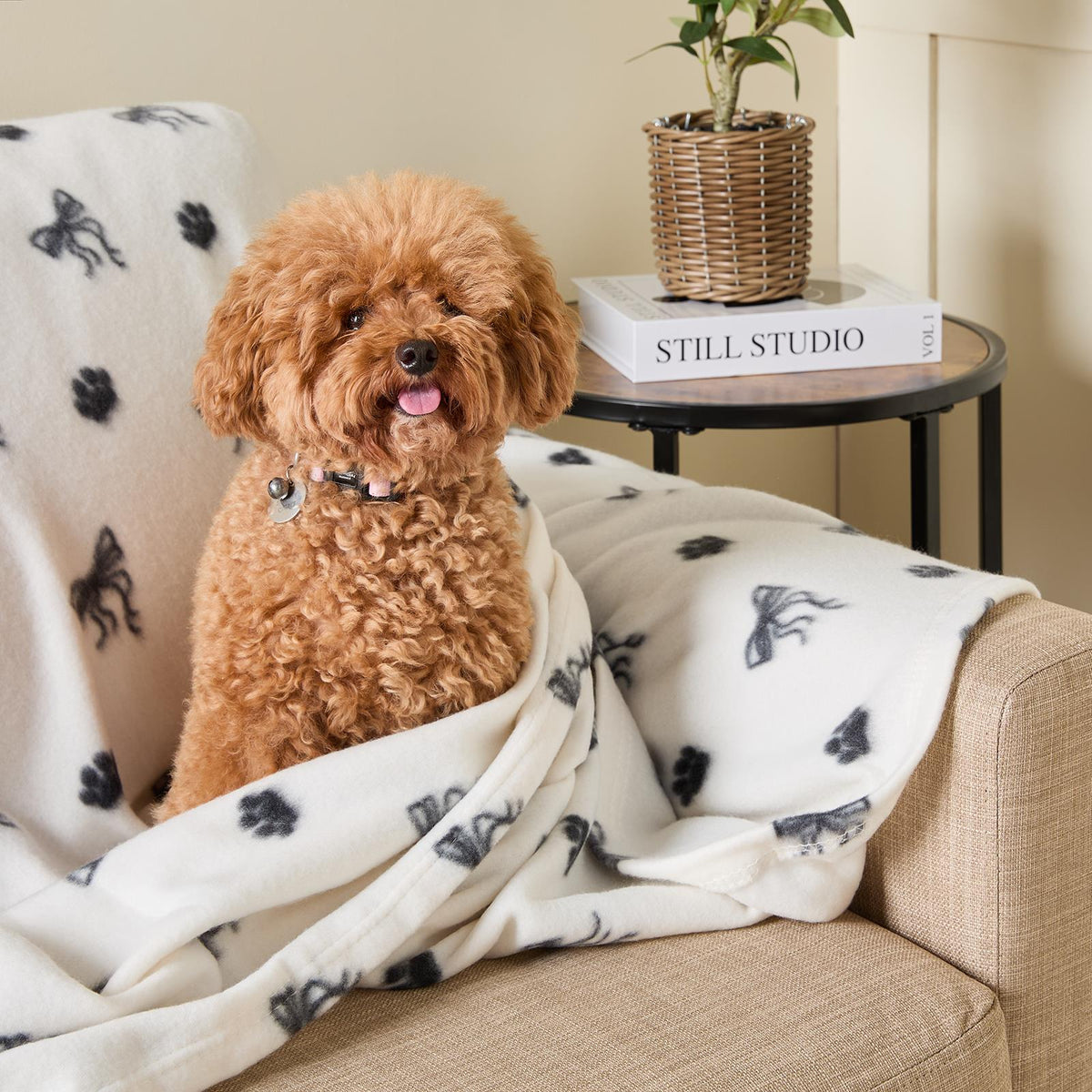 OHS Pet Blanket Dog Warm Fleece Cat Throw Paw Puppy Animal Soft Mat