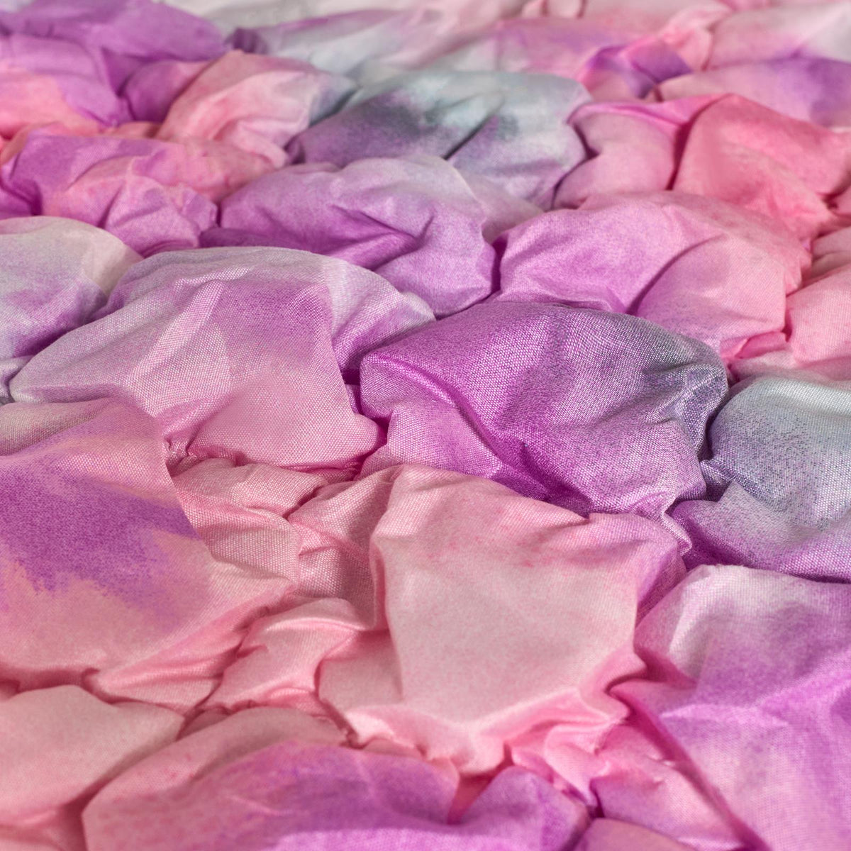 OHS Filled Quilted Seersucker Duvet Cover Bedding Set