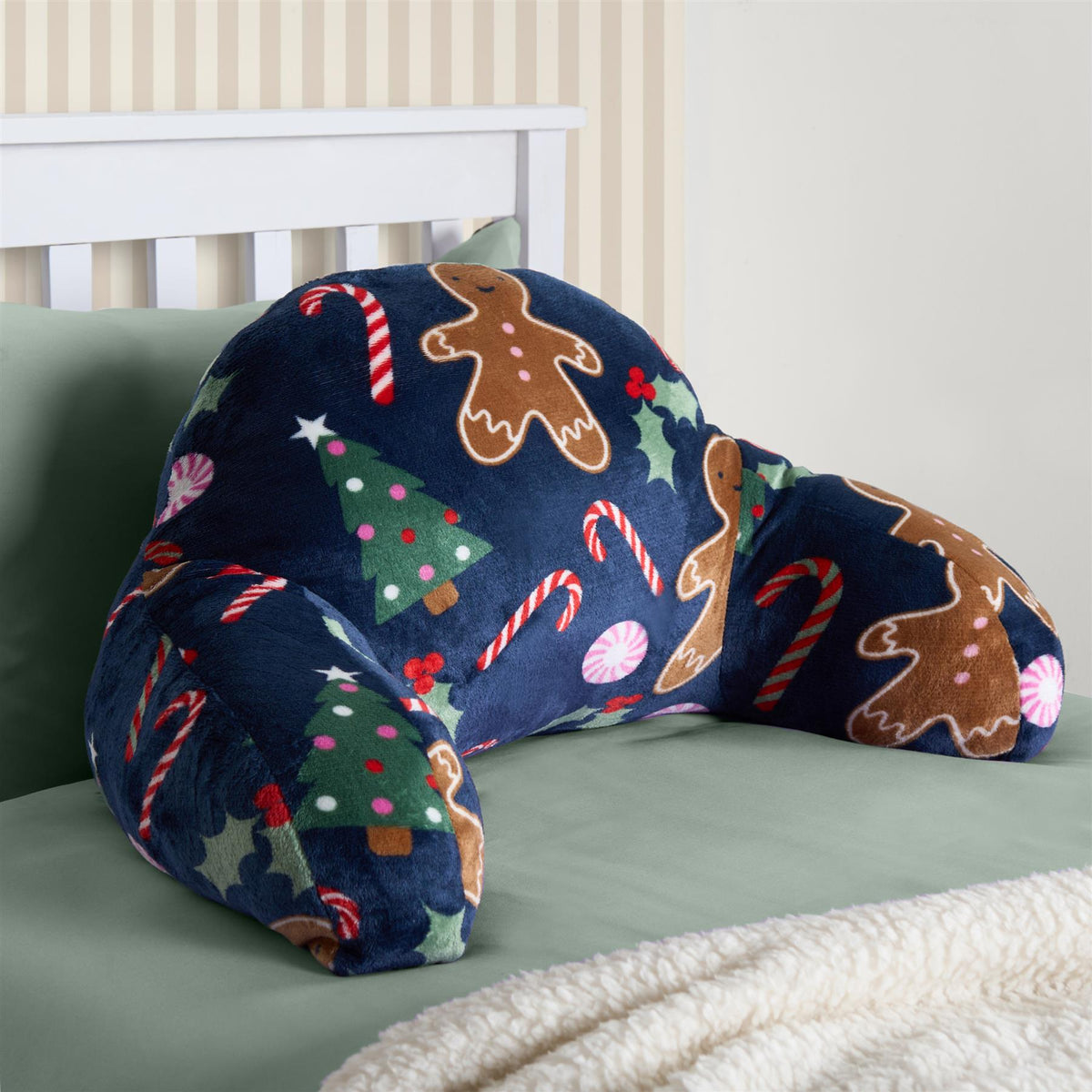 OHS Kids Gaming Cushion Bed Reading Pillow Soft Support with Arms Lumbar Chair