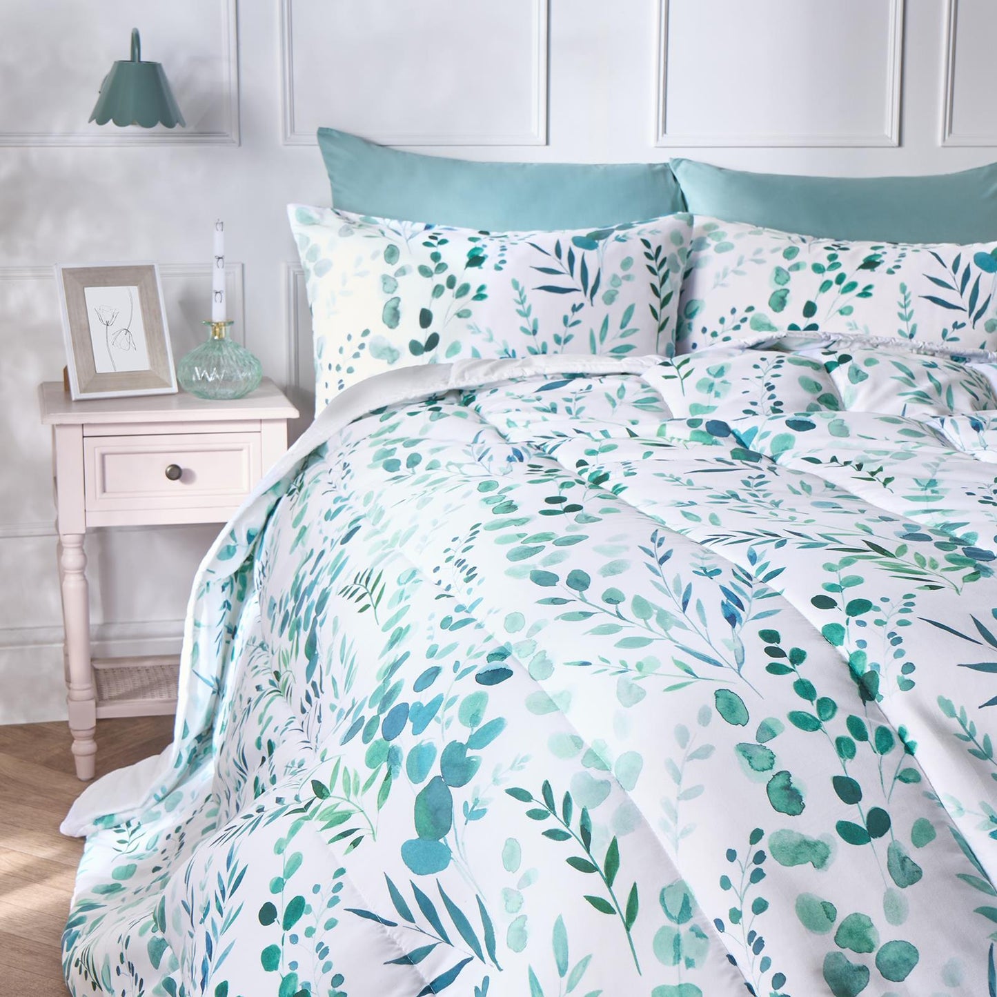 OHS Floral Coverless Duvet & Pillowcase 10.5 Tog Bedding Set