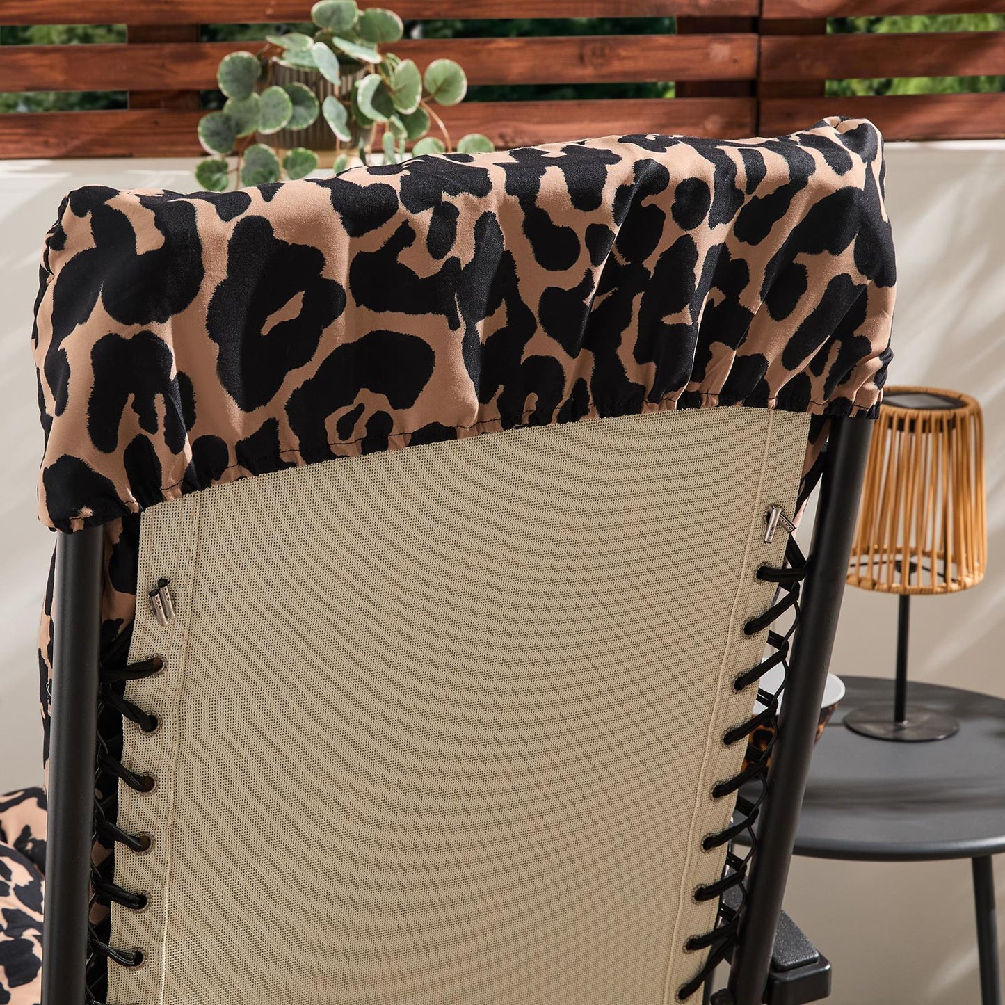 OHS Printed Gravity Chair Seat Cushion Water Resistant Filled Garden Pad